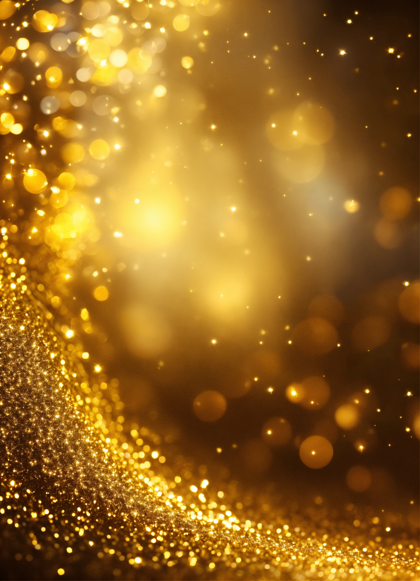 Lexica - Golden texture , golden lights, sparkling, bokeh