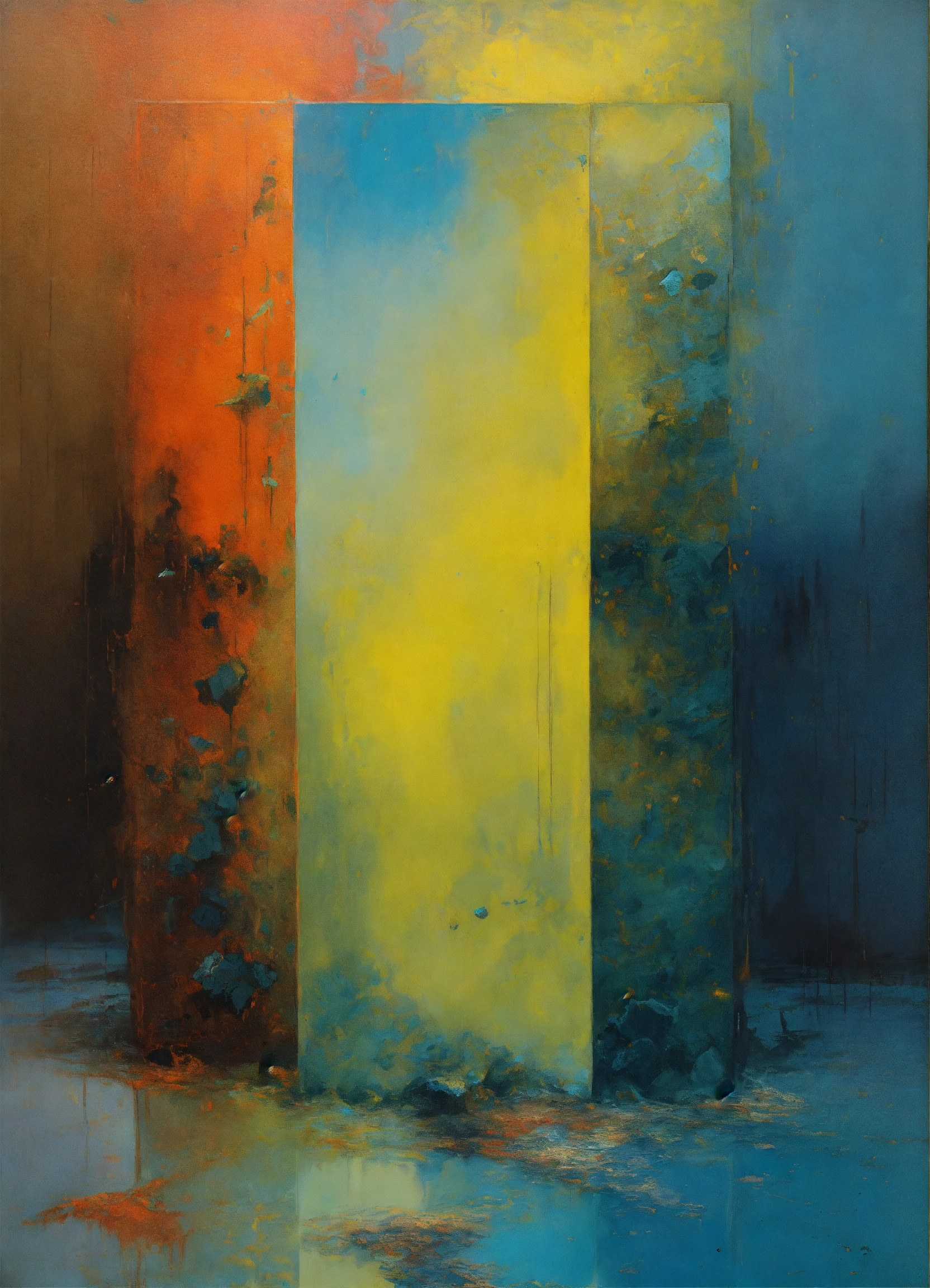 Lexica - A very complex gigantic reflective glowing tesseract rectangle ...