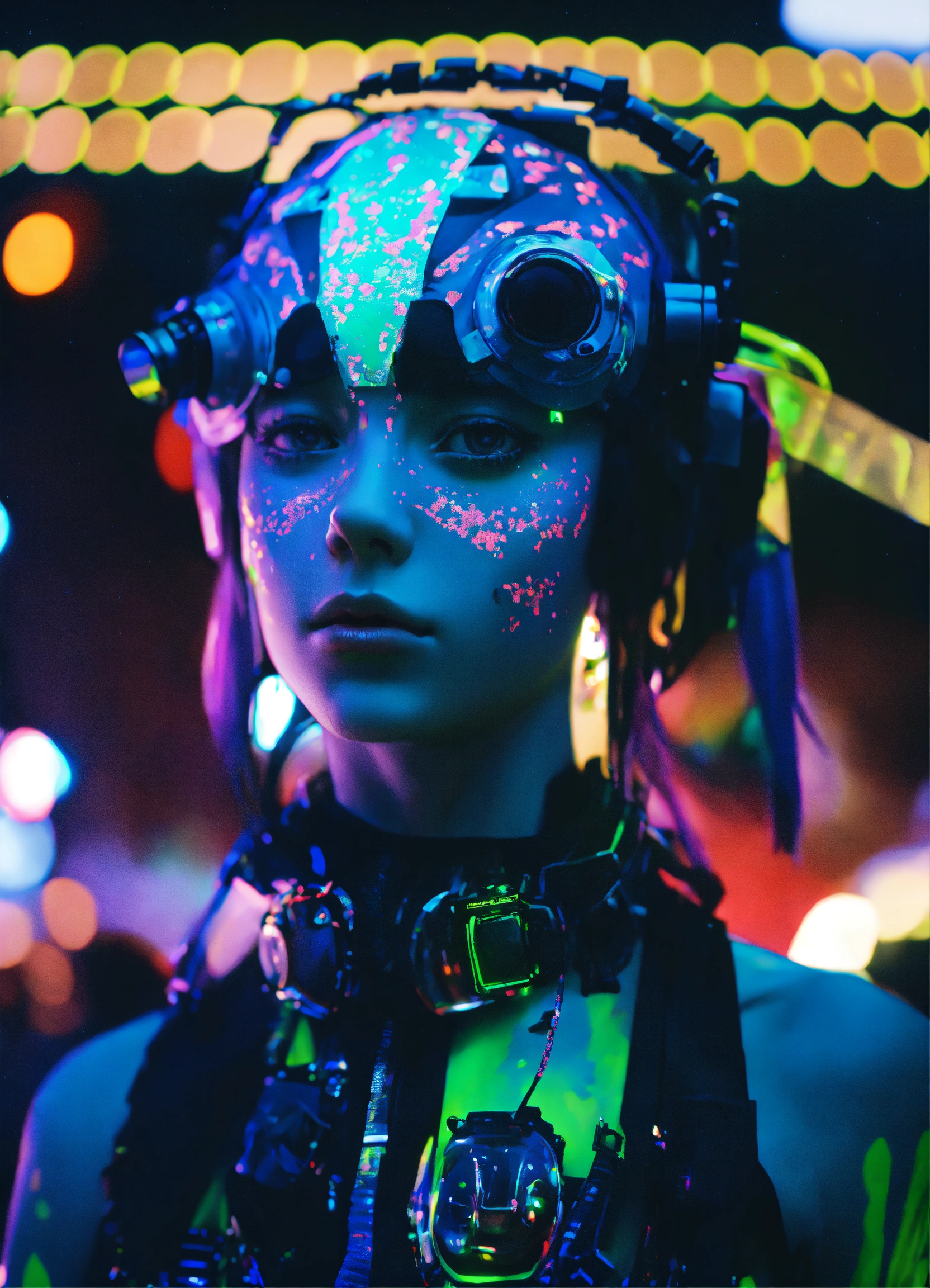 Lexica - Photorealistic 3D portrait Grimes Boy Alien Mech Angels in ...