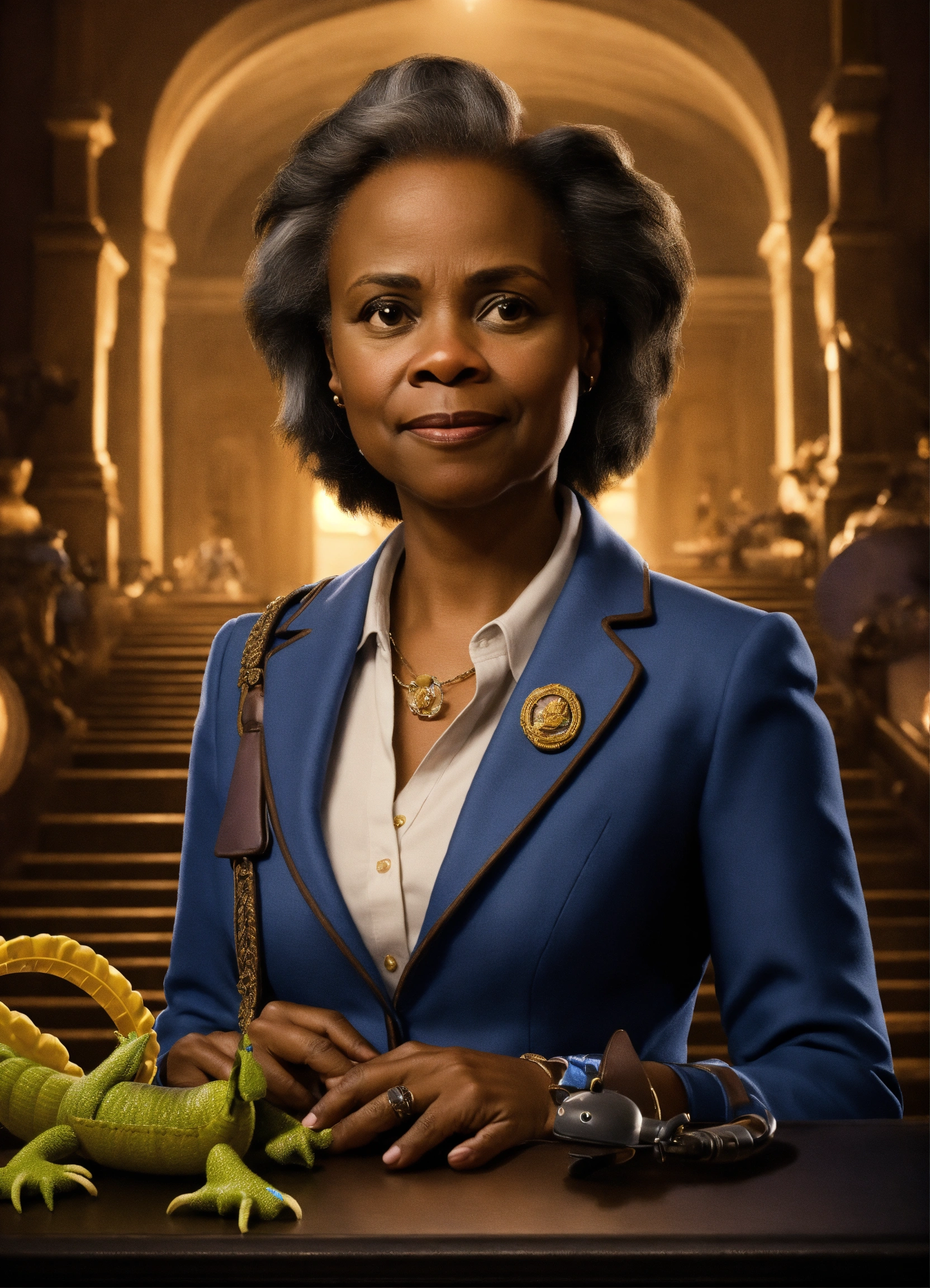 Lexica - Lori lightfoot in night at the museum the movie pixar version