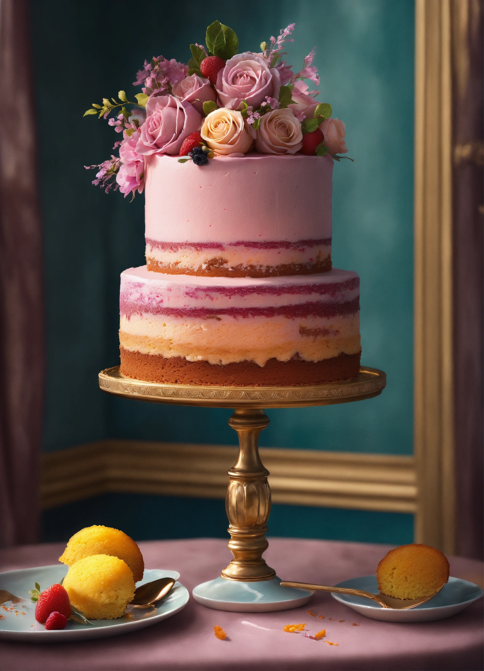 Lexica - Fabulous beautiful cakes , rich colours , realistic photo ...