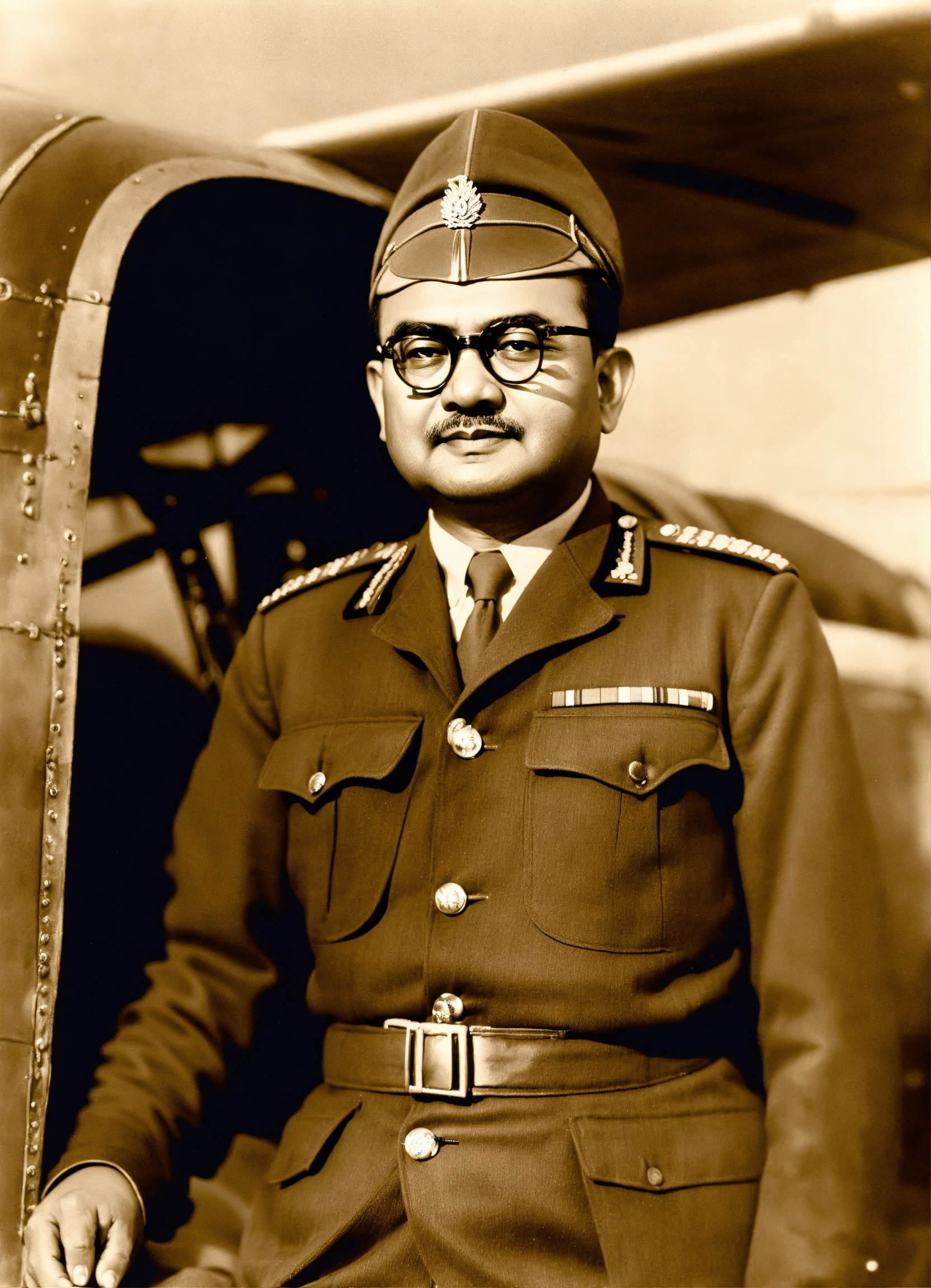 Lexica - Subhash chandra bose flying a plane