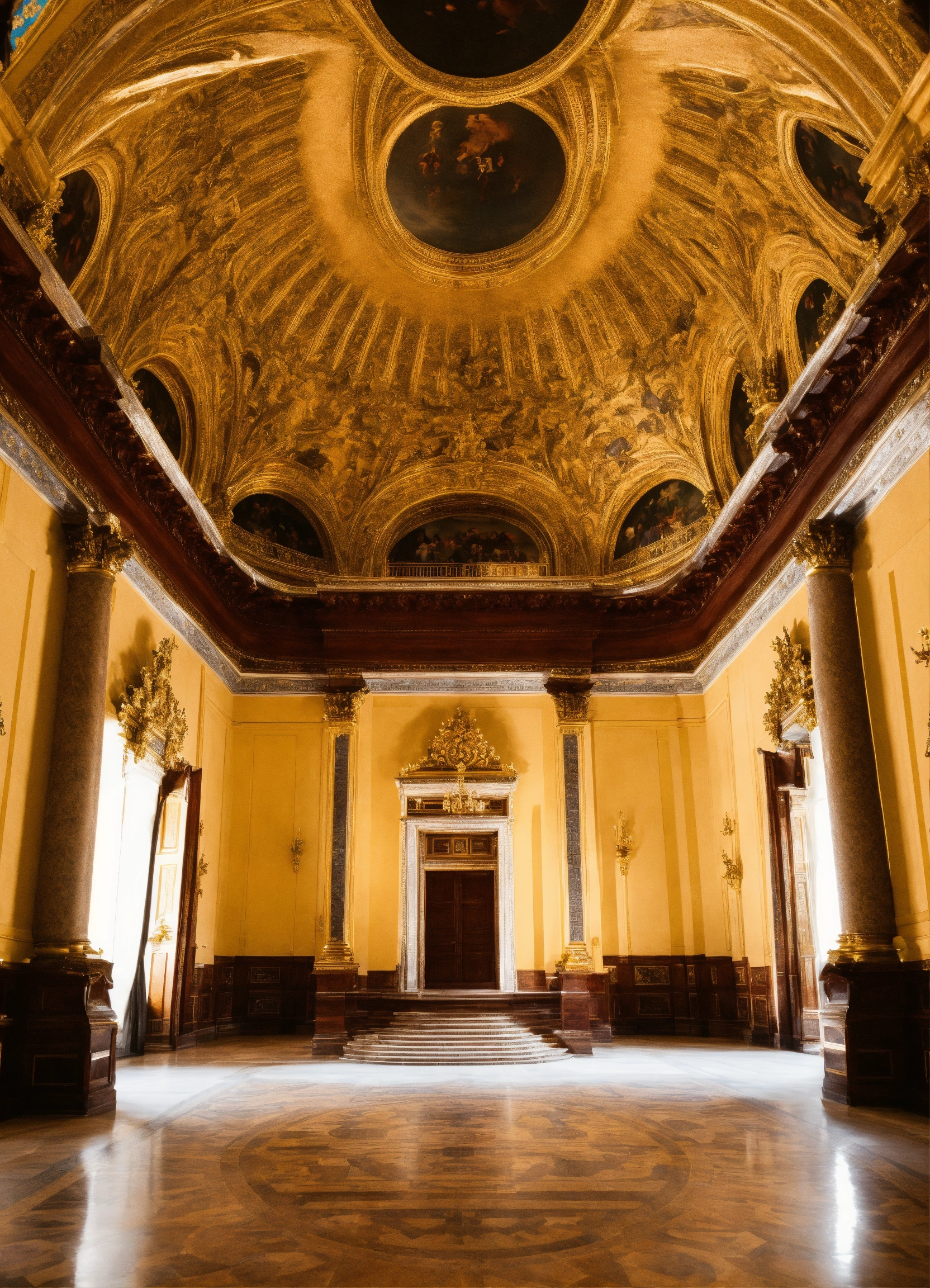 Lexica - A complete picture of a royal palace building with a dome