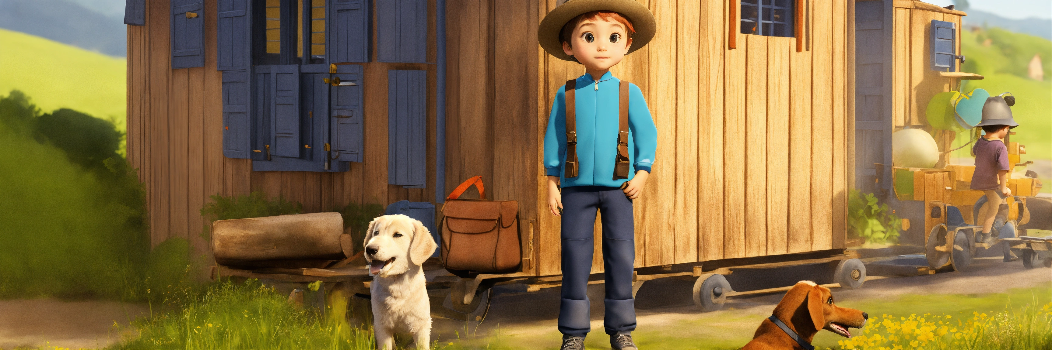 Lexica Create a character of a boy called Oliver, he is 6 years old and is moving forward.