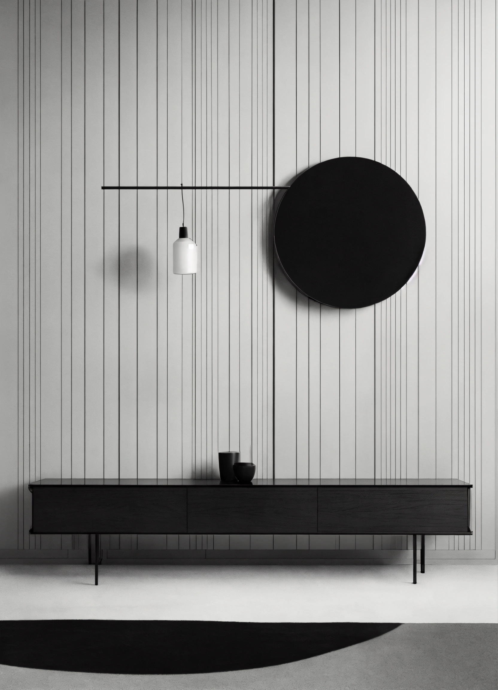 Lexica - Minimalist icon with black and white