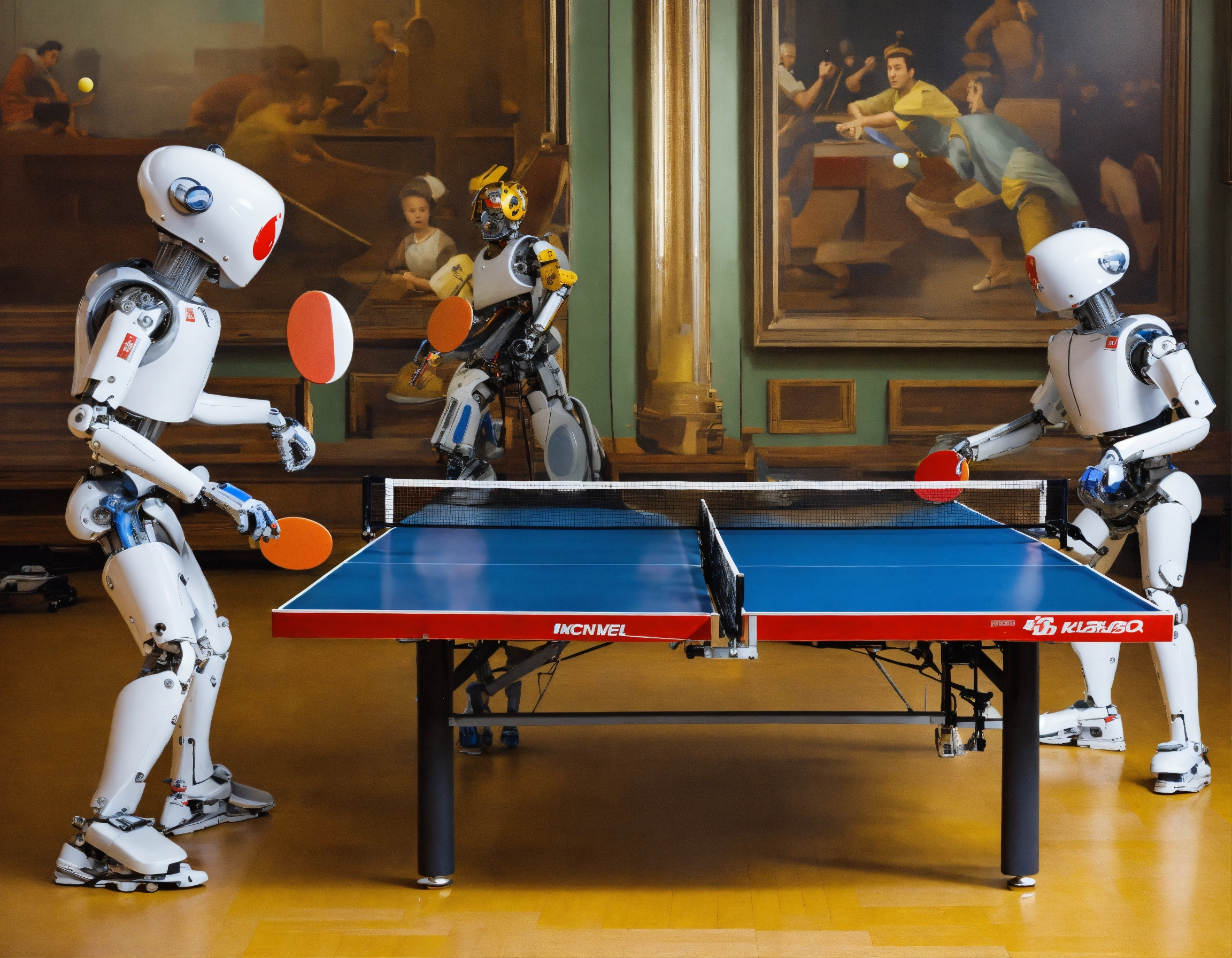 Lexica - Mechanical beings playing table tennis