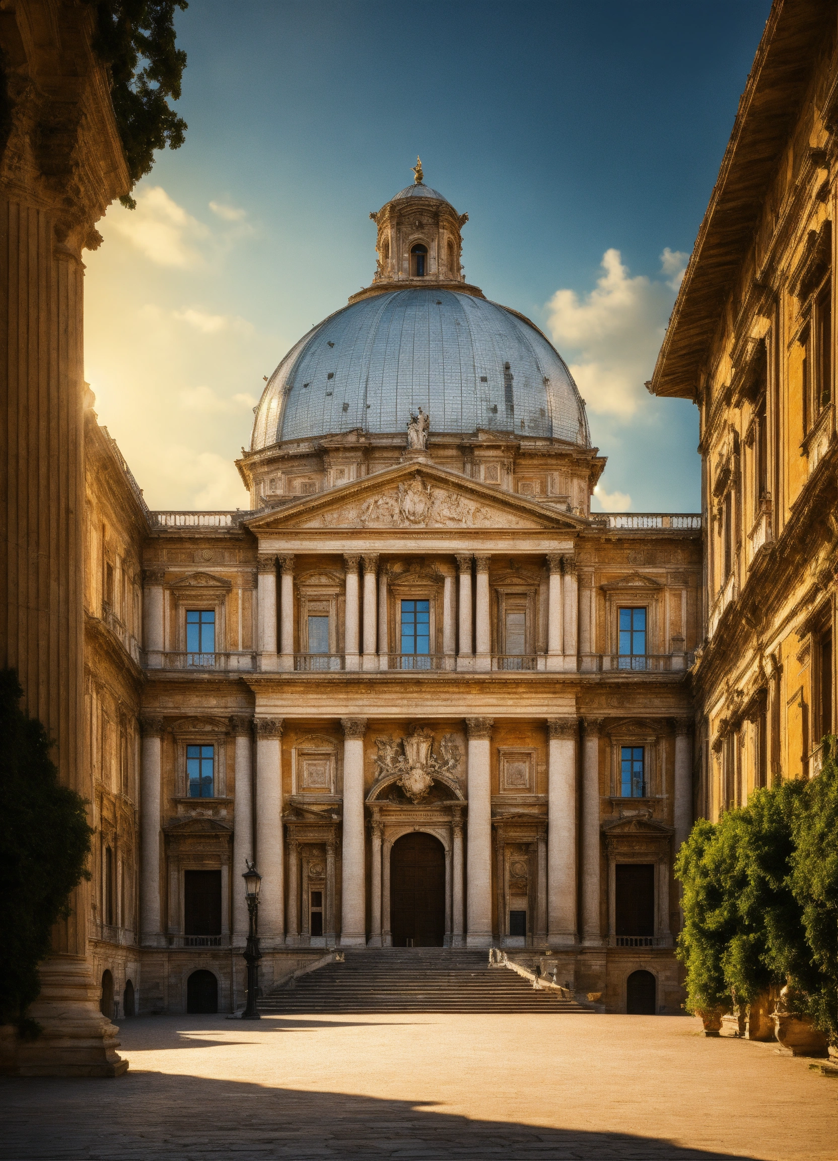 Lexica - A large italian beautiful royal palace with a dome