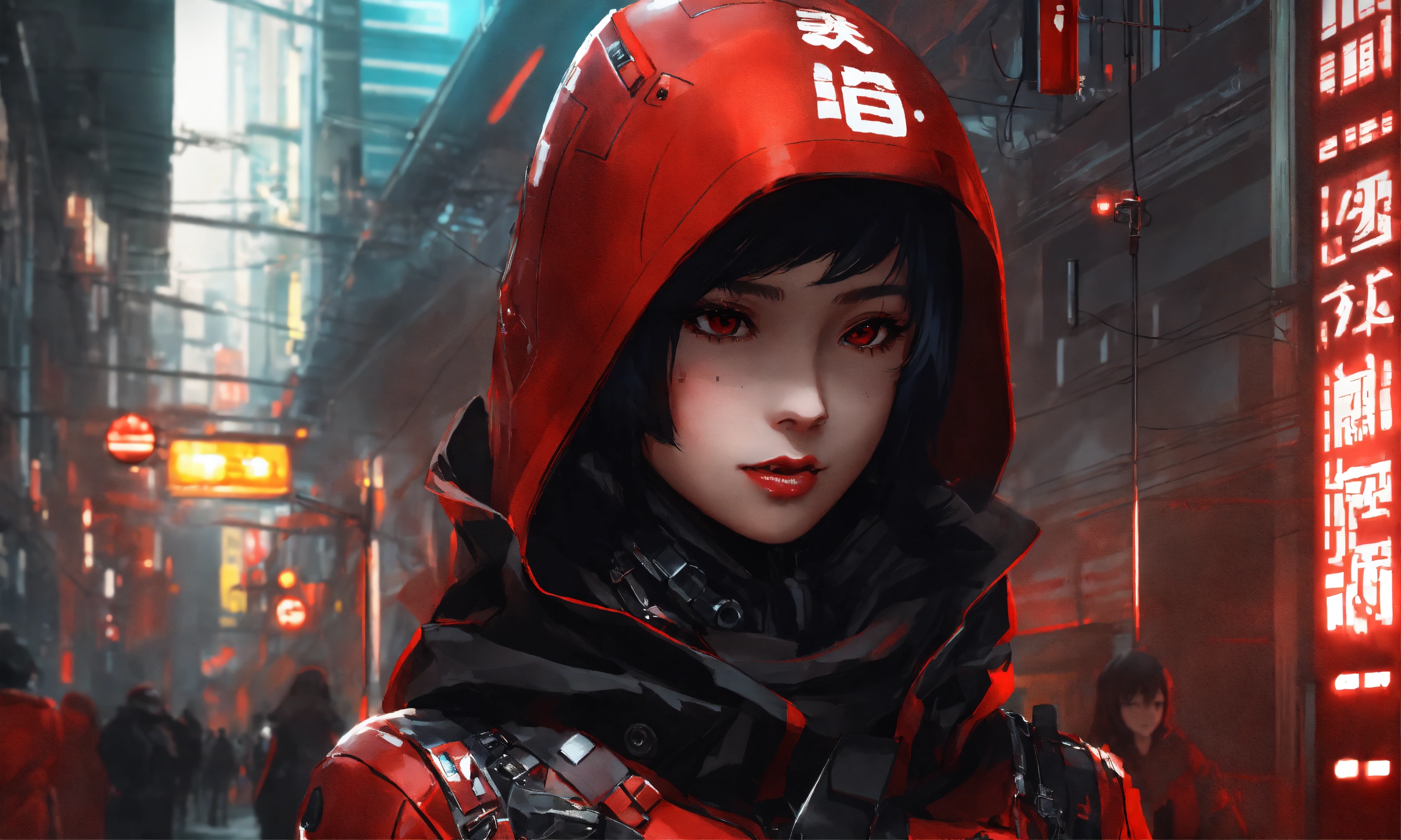 Lexica - Red and black matryoshka girl based on Makina Hoshimura ...
