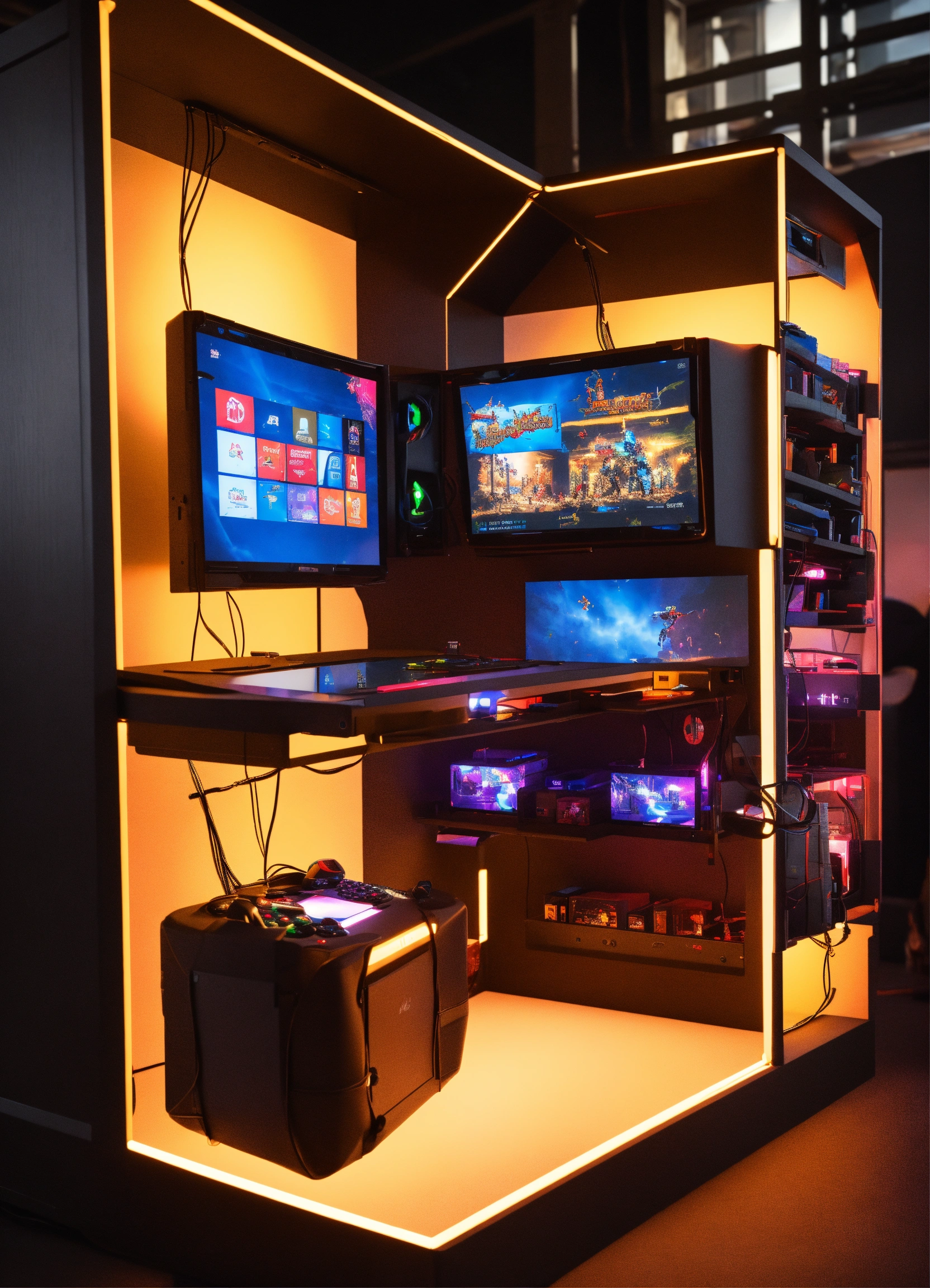 Lexica - A portable modular gaming station designed with lighting games ...