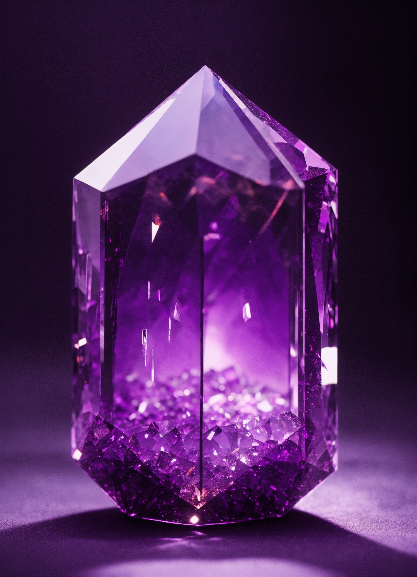 Lexica - Purple magic crystal void of surroundings