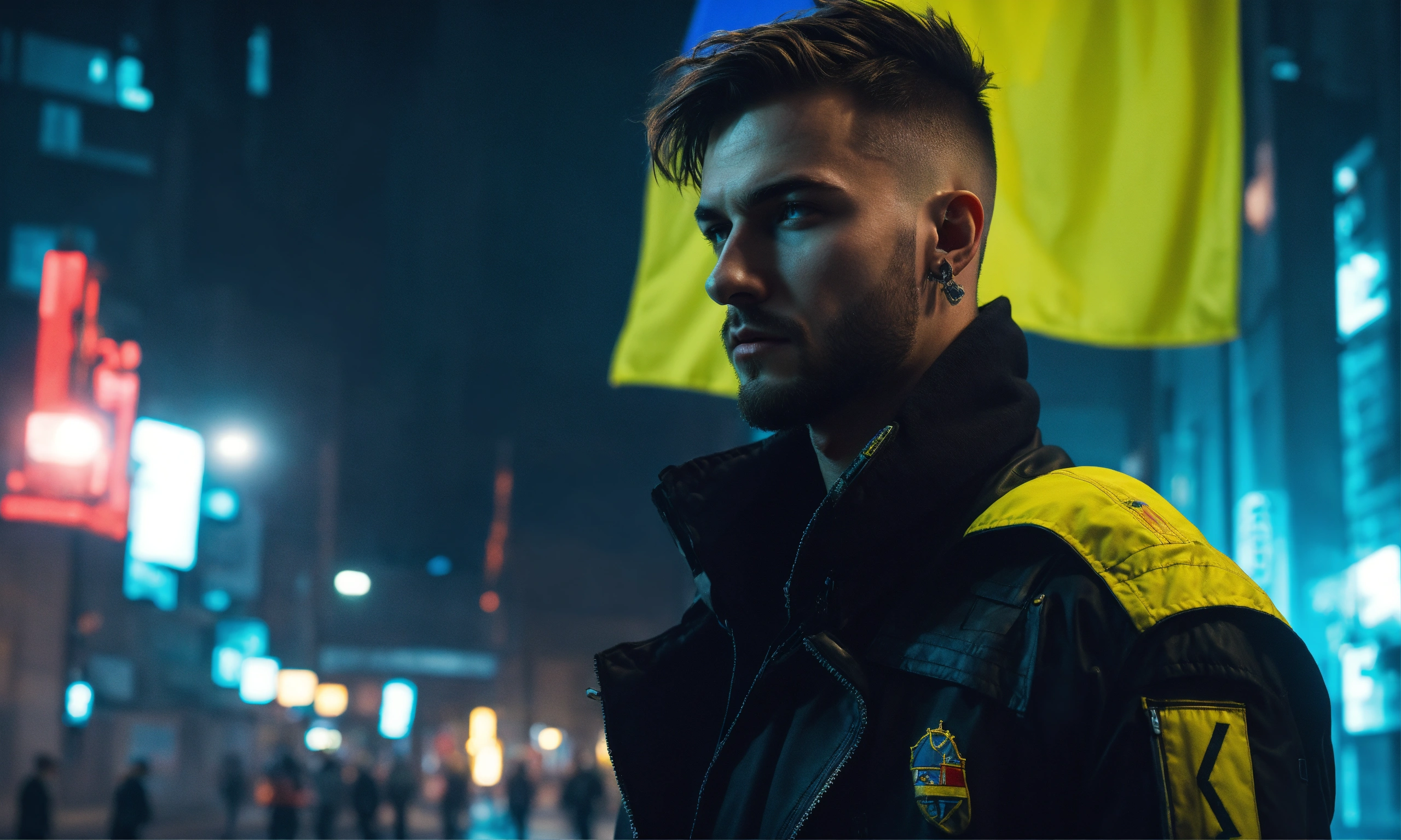 Lexica - Cyberpunk city, cyberpunk style, handsome guy in poland ...