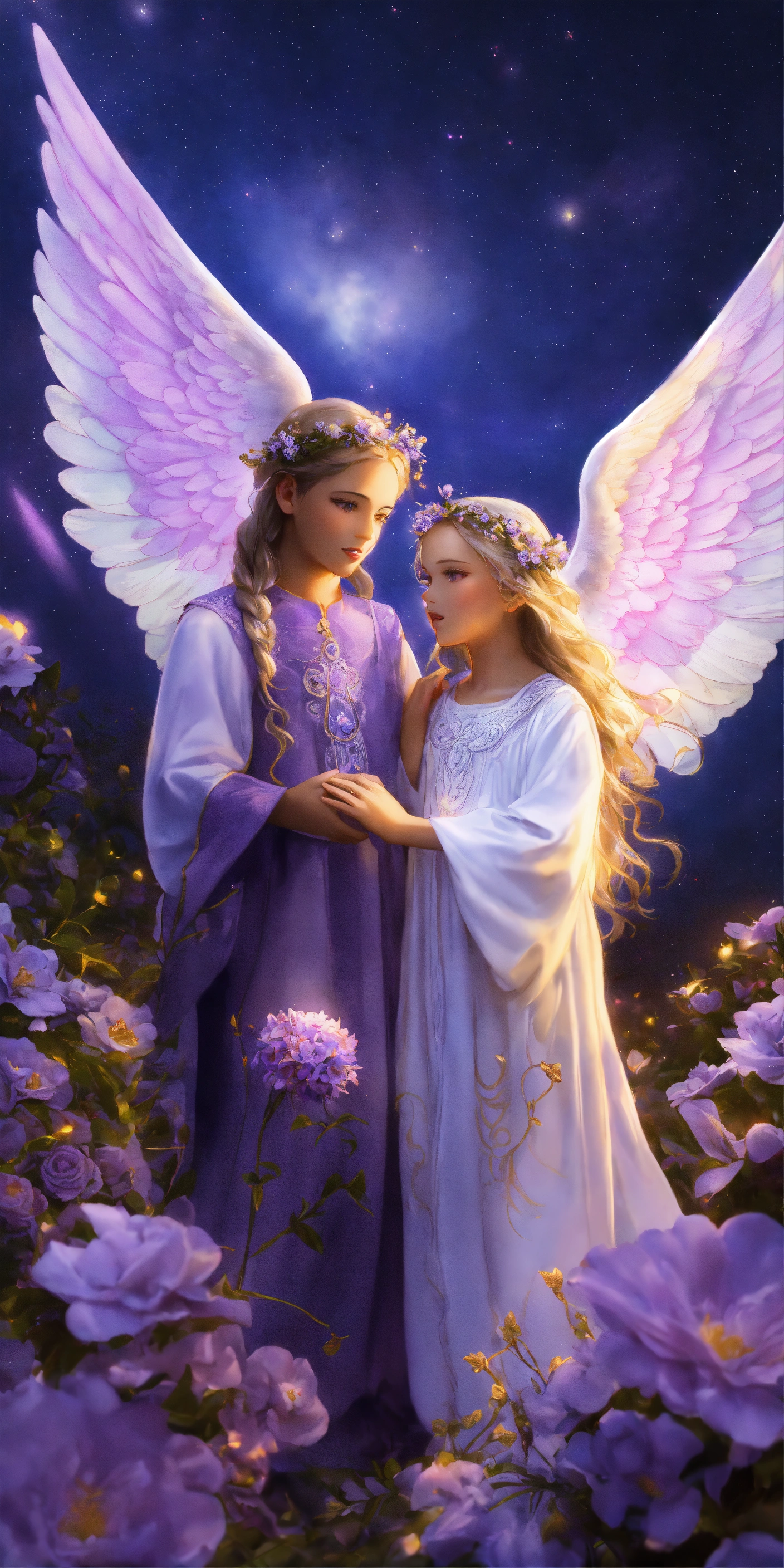 Lexica - 2 Guardian Angels, one is a boy and the other angel is a 7 ...