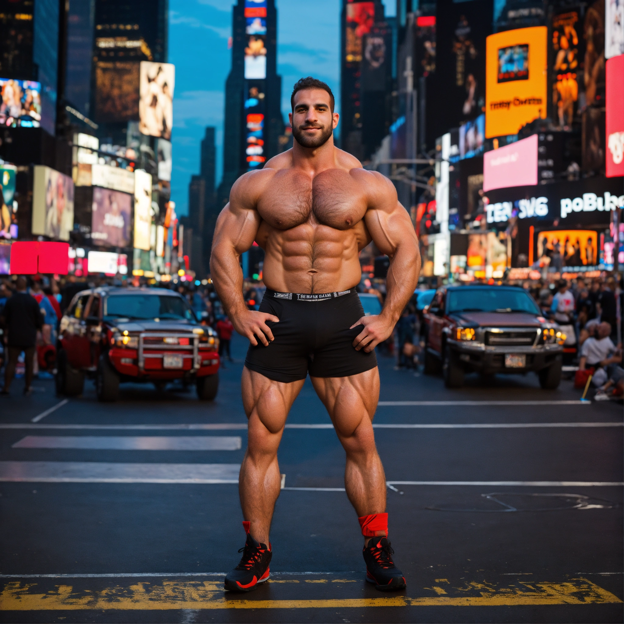 Lexica - 30-year-old hairy Israeli man with big muscles, big ...