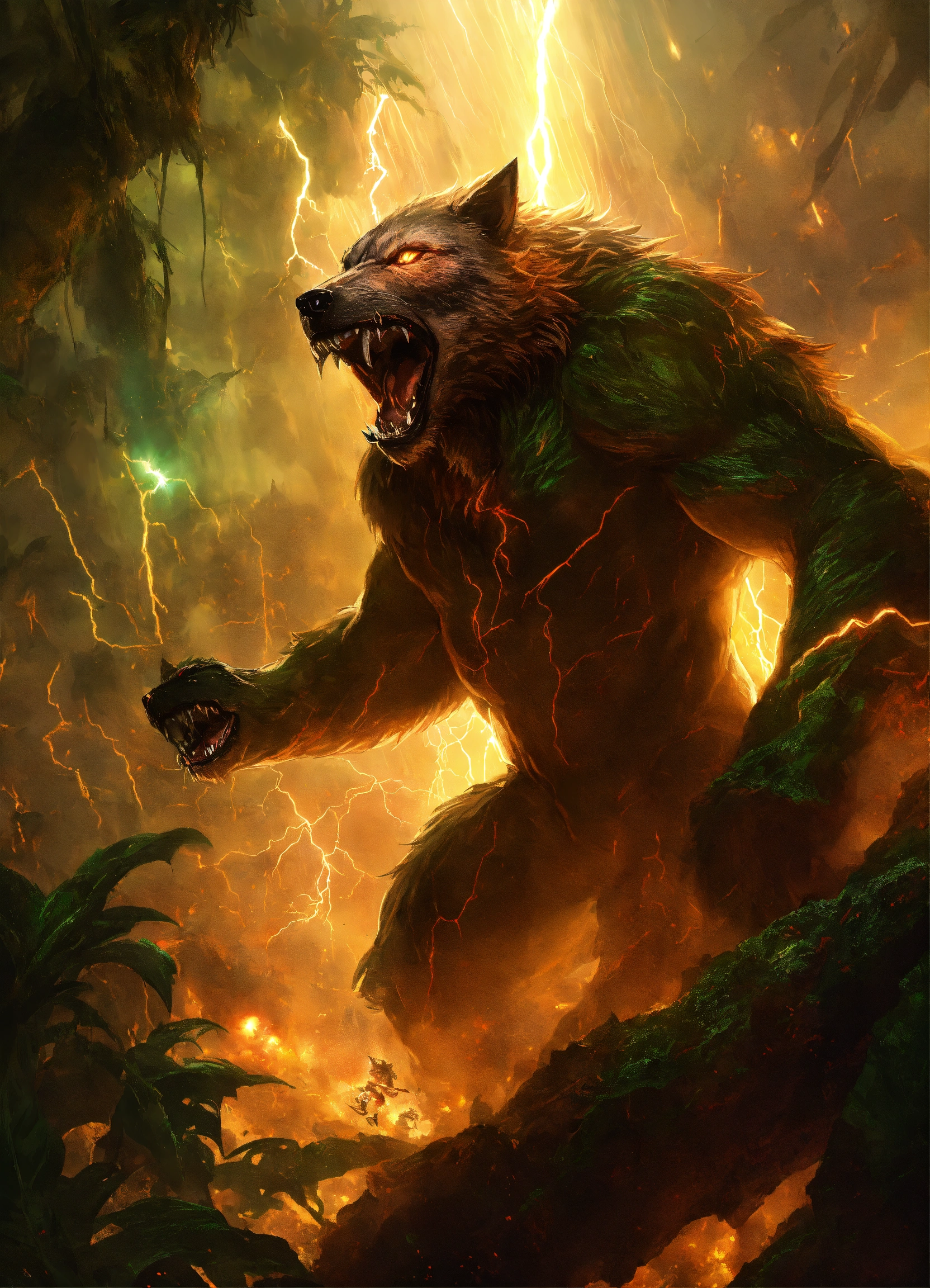 Lexica - The battle was fierce and relentless, Werewolf and a Siren ...
