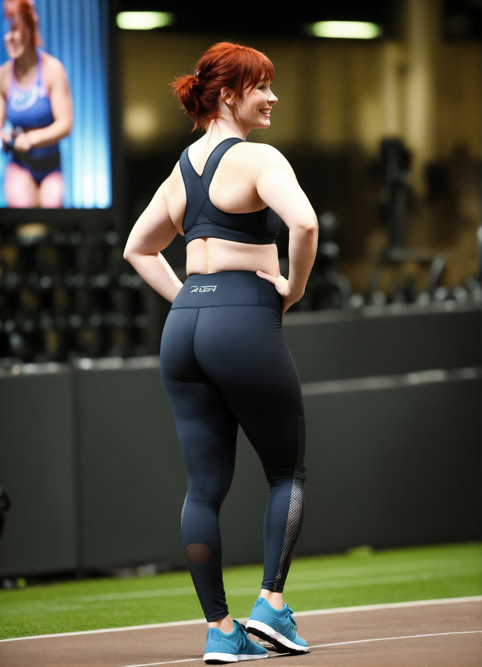 Lexica Bryce Dallas Howard In A Tight Leggings Red Hair Movie Set 