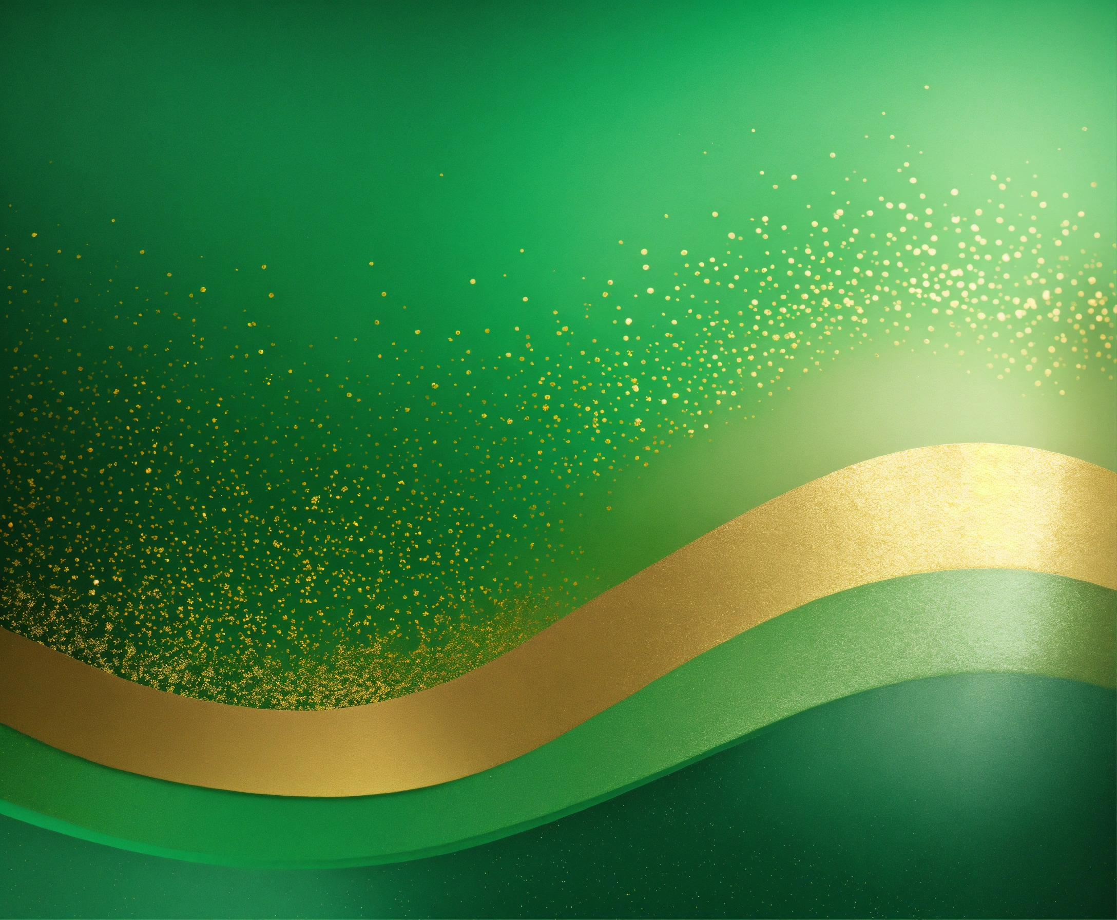 Lexica Green and gold ombre foil nackground