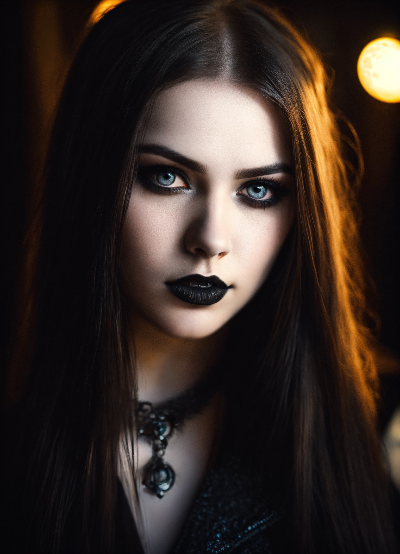 Lexica - Beautiful young woman with long straight hair, light gray eyes ...