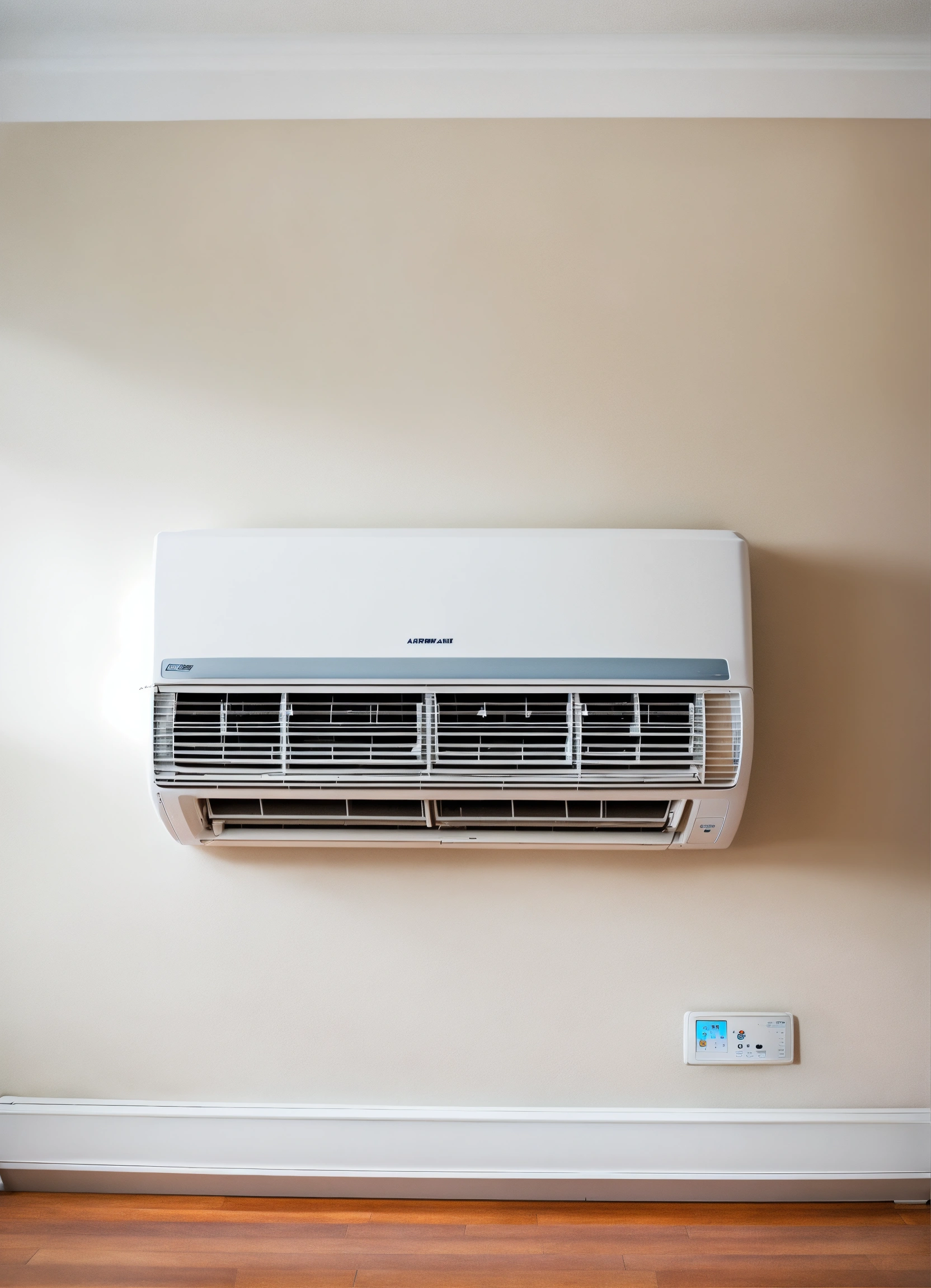 Lexica Photo of an expensive air conditioner on a white wall in home