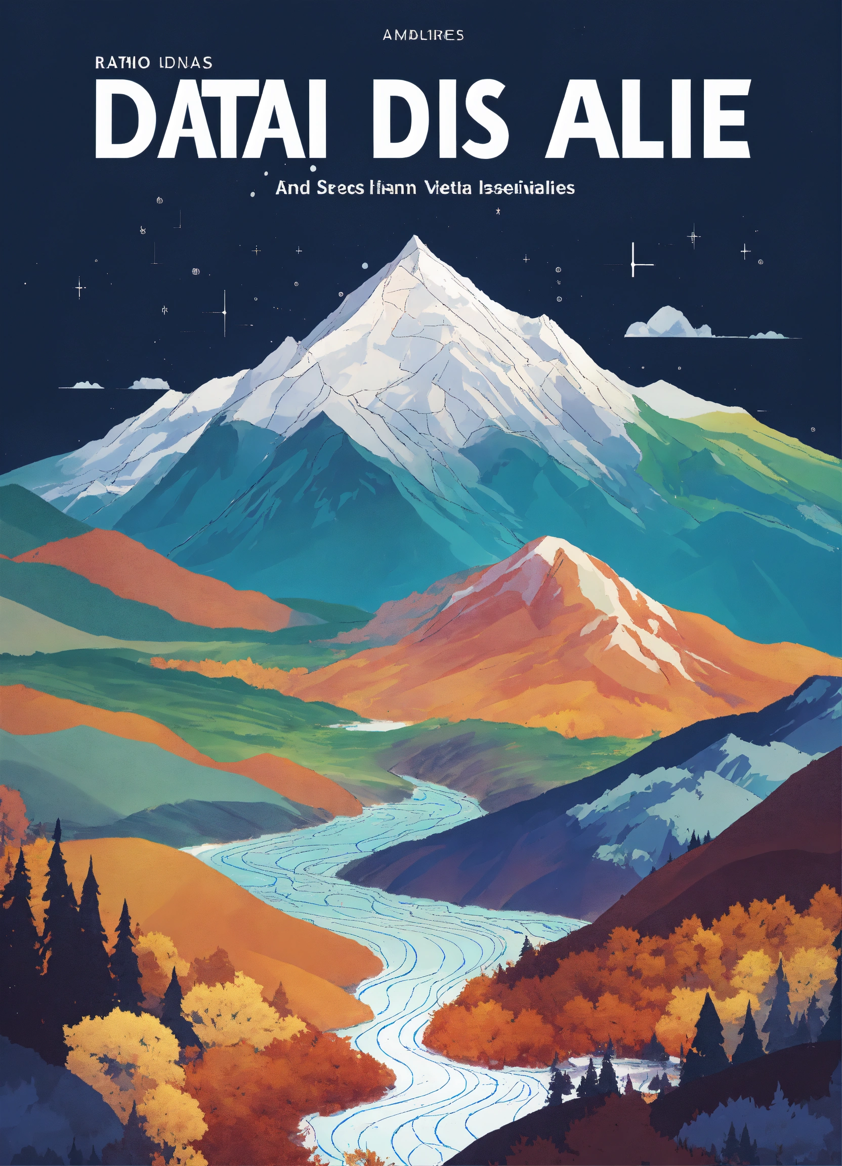 Lexica - Book cover for a book about data and data visualisation with ...
