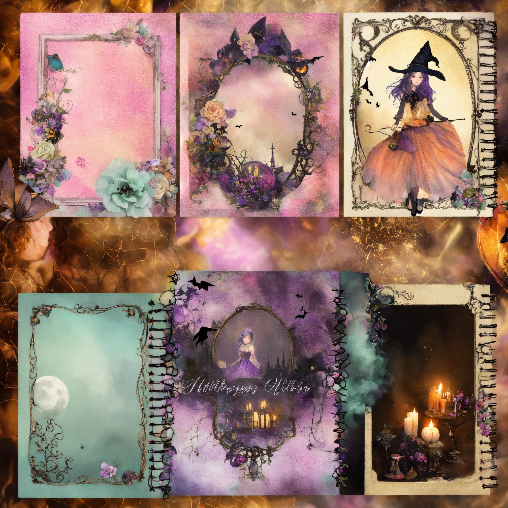 Lexica - Shabby chic dreamy mist pastel junk journals Mystic witches ...