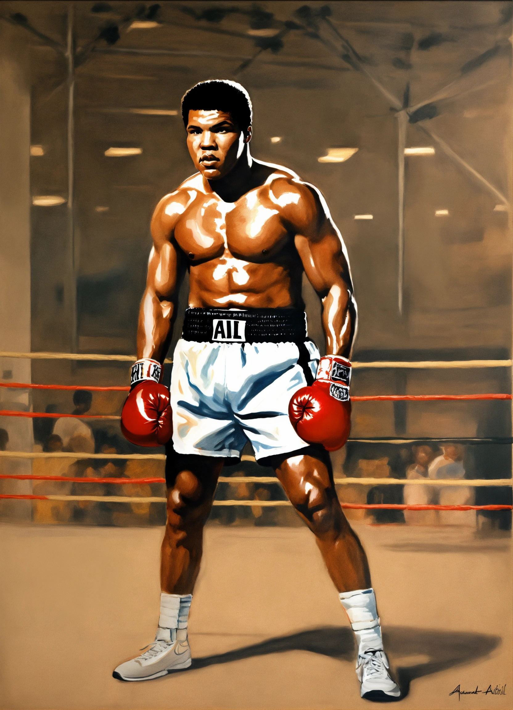 Lexica - Drawing high Ultra define Muhammad Ali, full body
