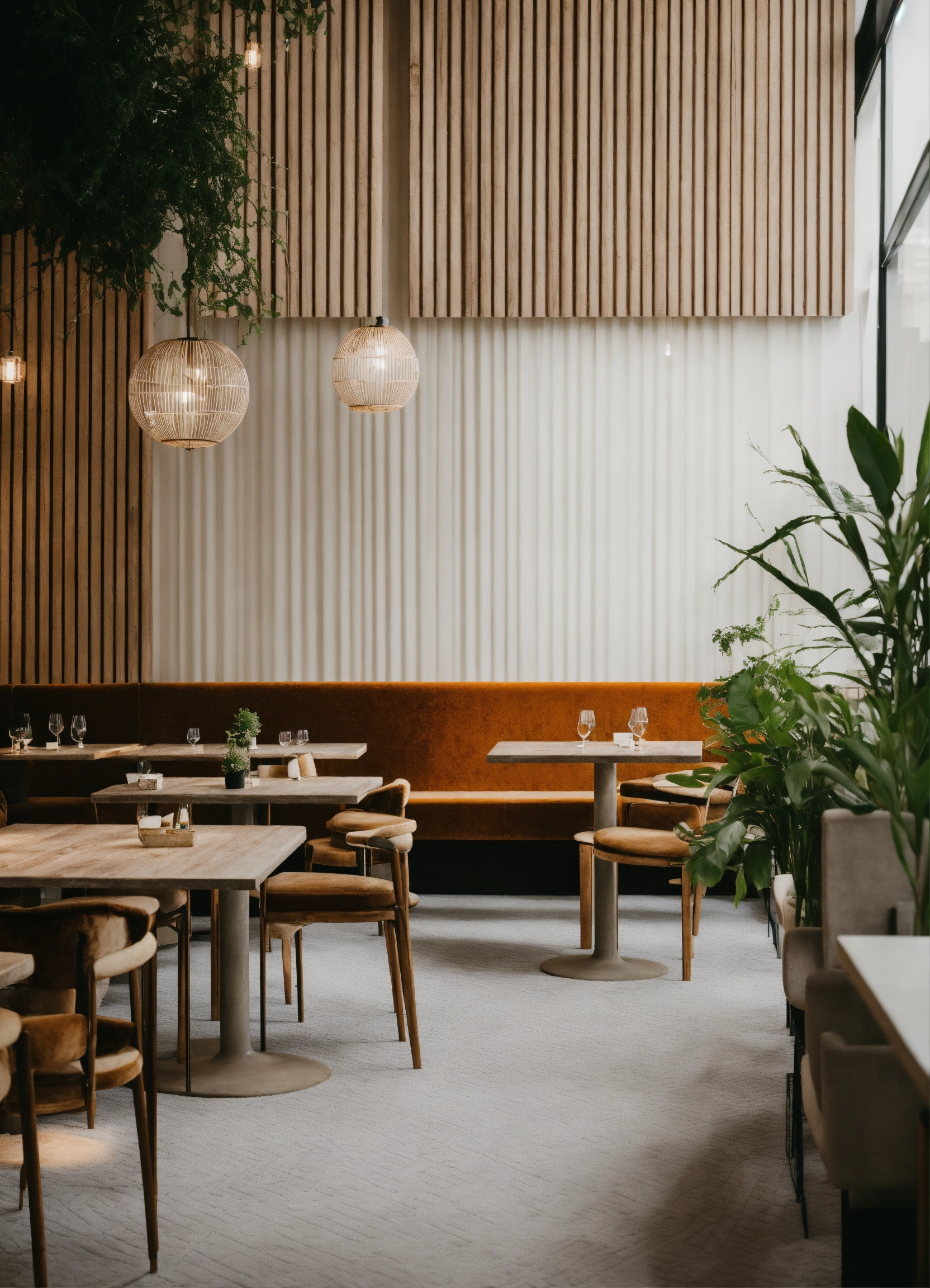 Lexica - Restaurant market, restaurant, minimalism, white interior ...