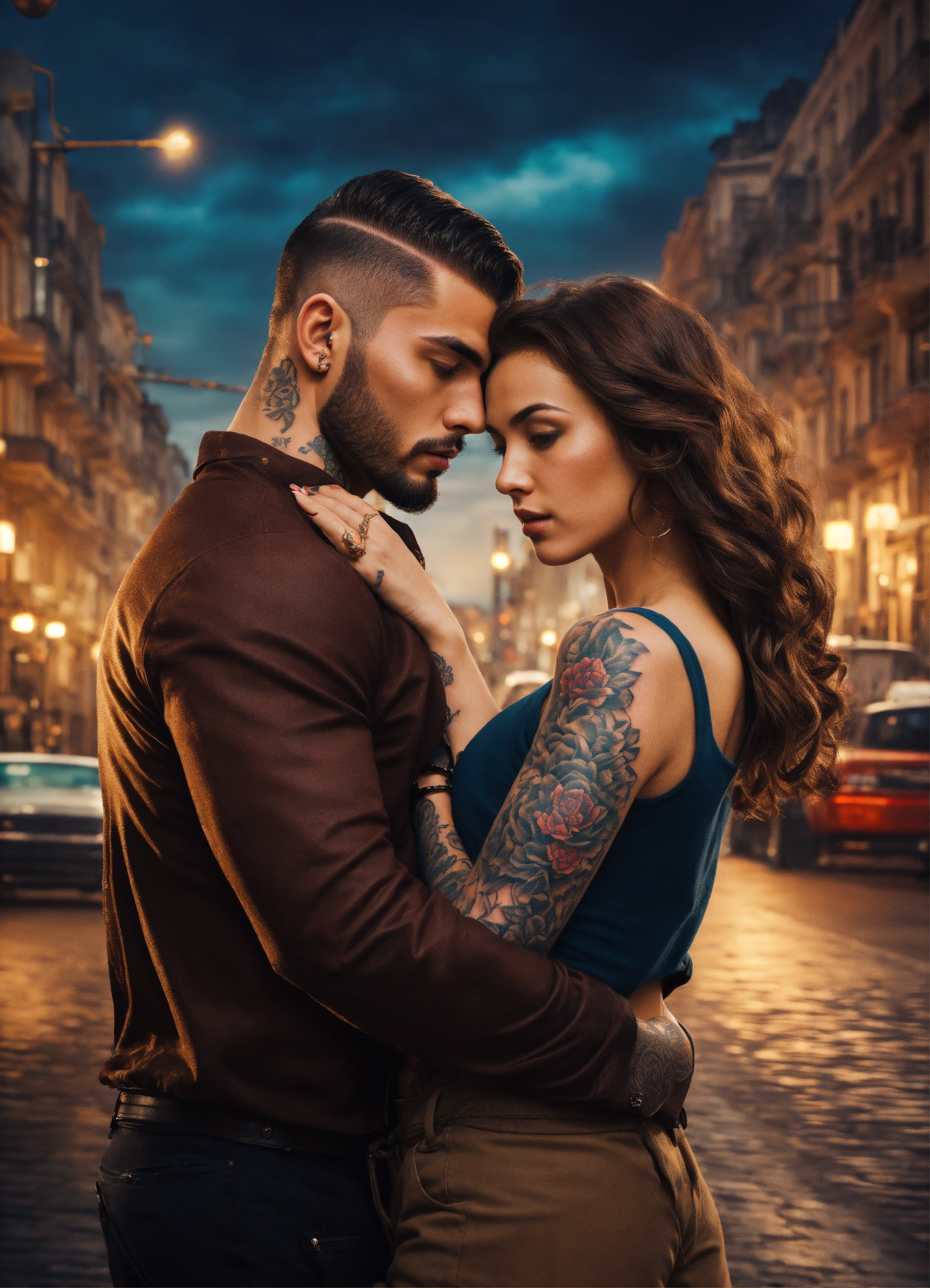 Lexica - Young attractive woman with wavy brown hair and a dangerous ...
