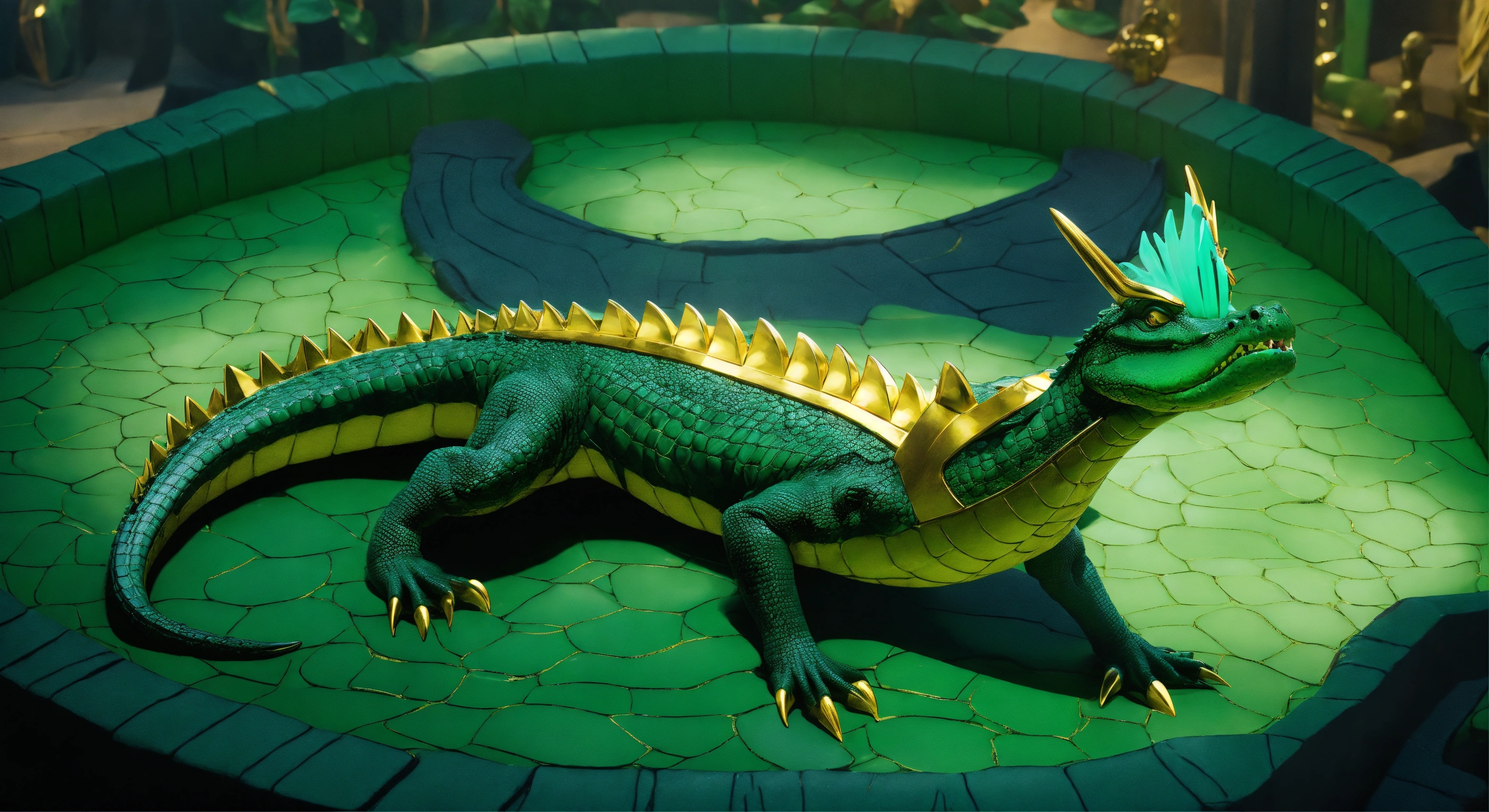 Lexica - Marvel animated alligator loki with golden loki crown with ...