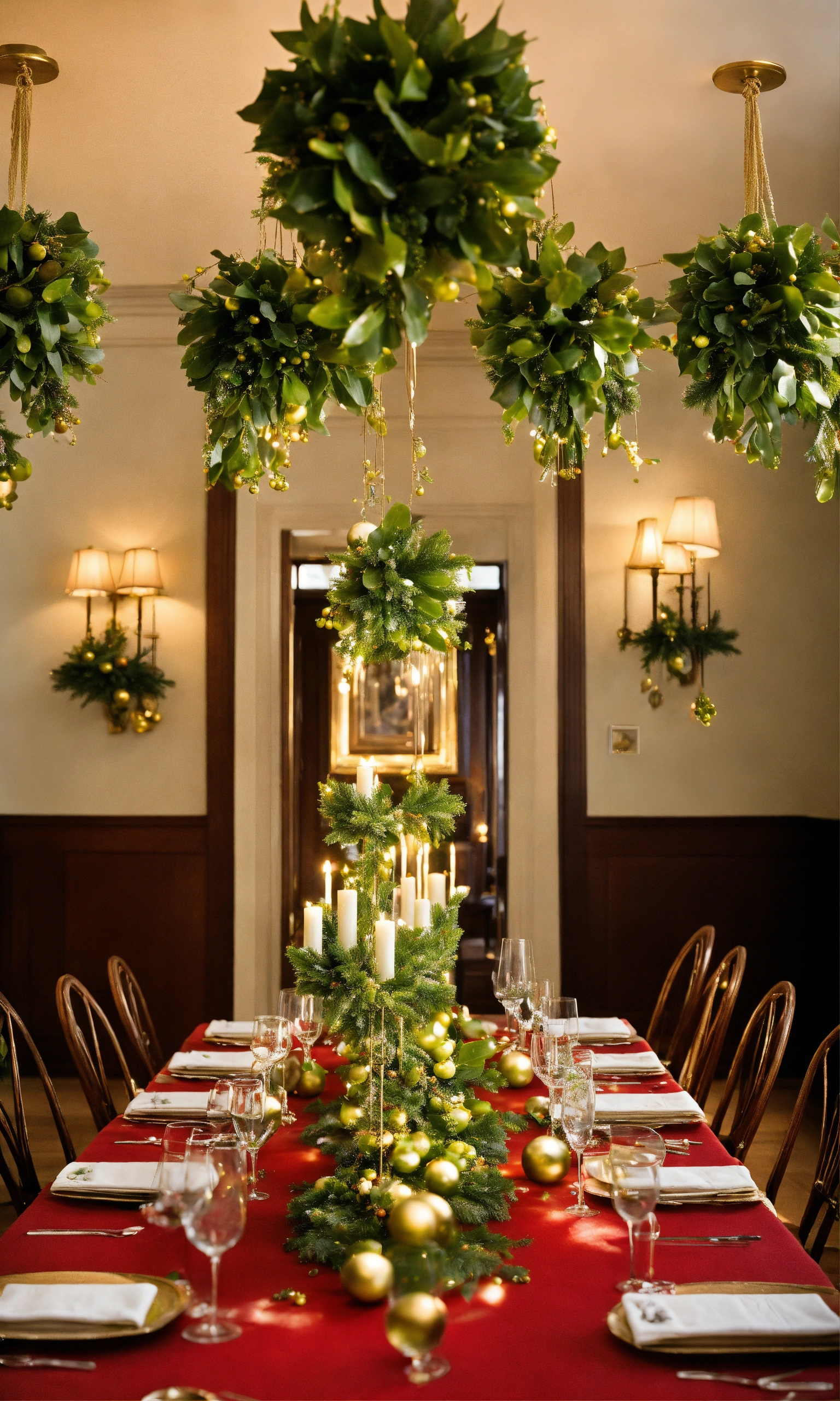 Lexica - Mistletoe hangs from the ceiling in strategic locations, its ...