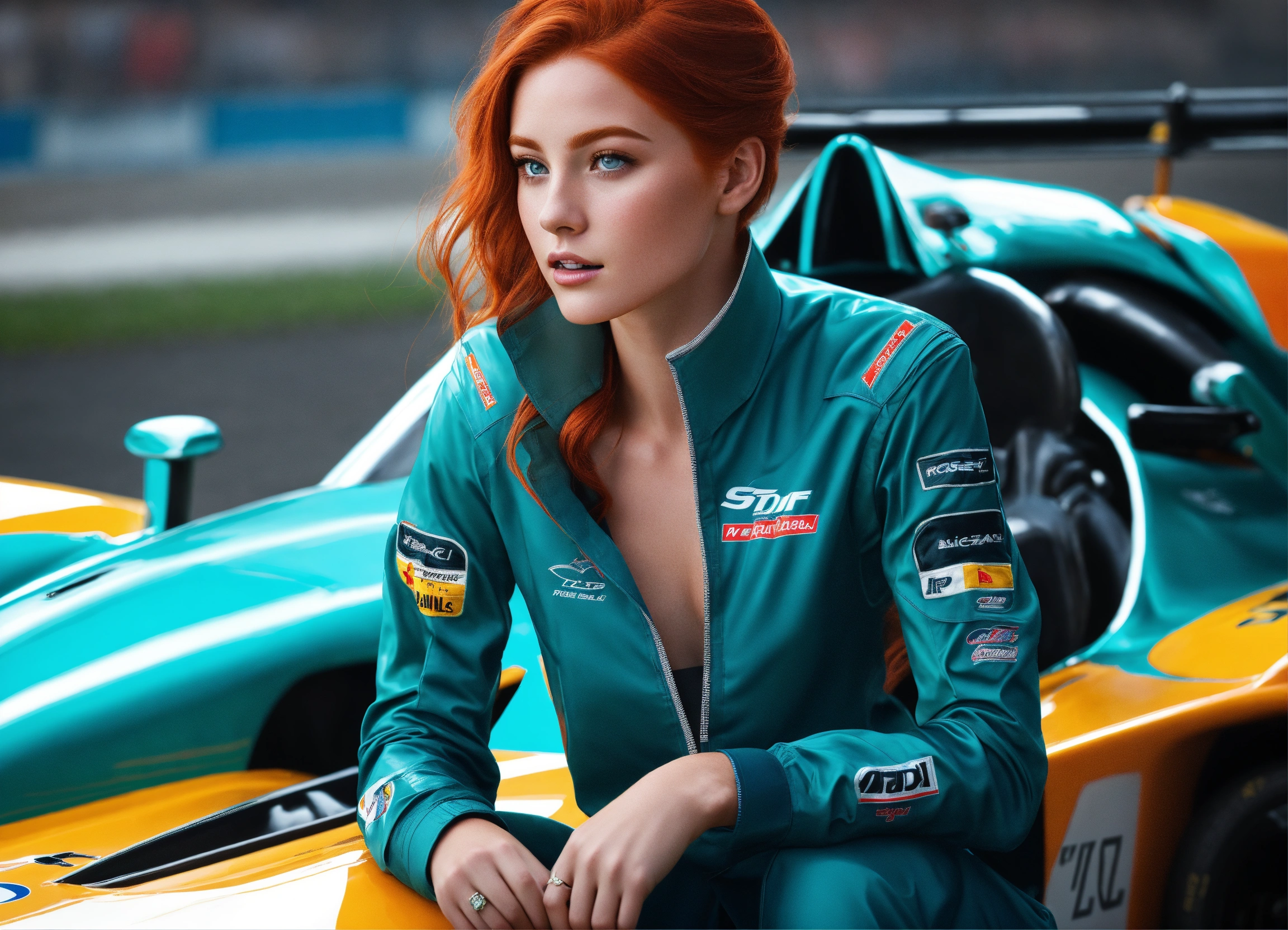 Lexica - Digital art and photorealistic picture of a Gorgeous redhead ...