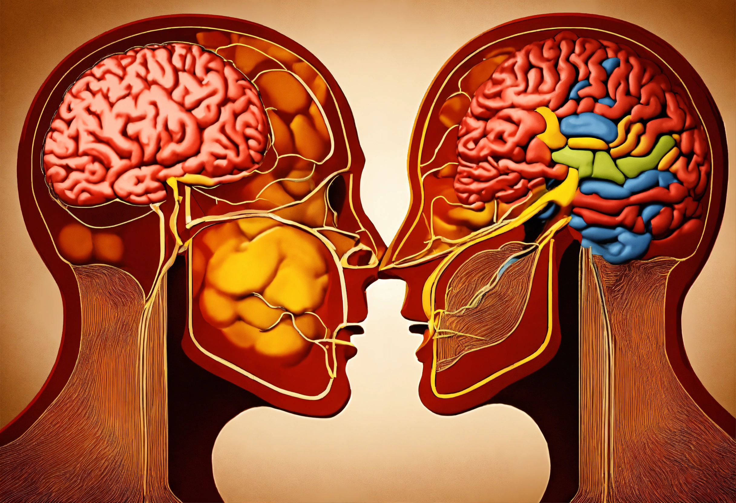 Lexica - 2 brain outlines, known as Conversing brain outlines ...