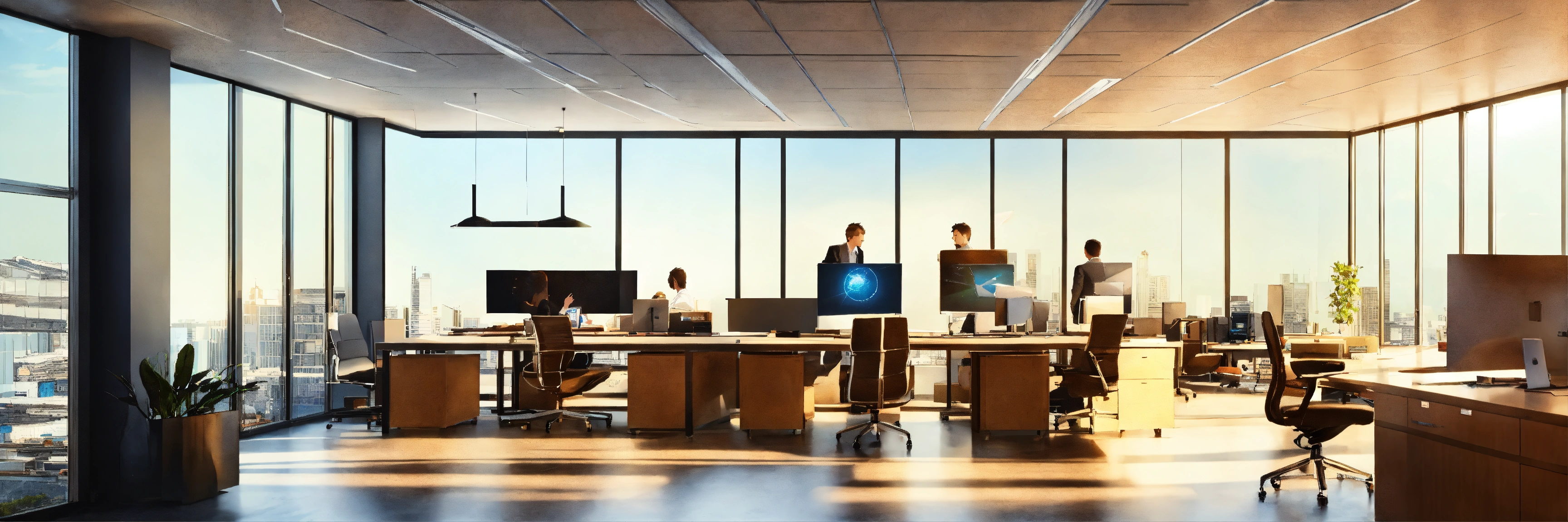 Lexica - Picture showing teamwork in office environment