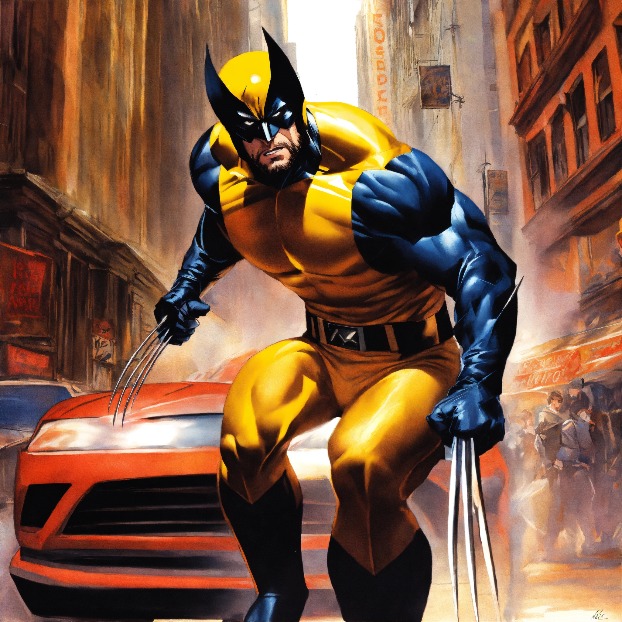 Lexica Imagine Wolverine Drawn Realistically By Alex Ross In The 