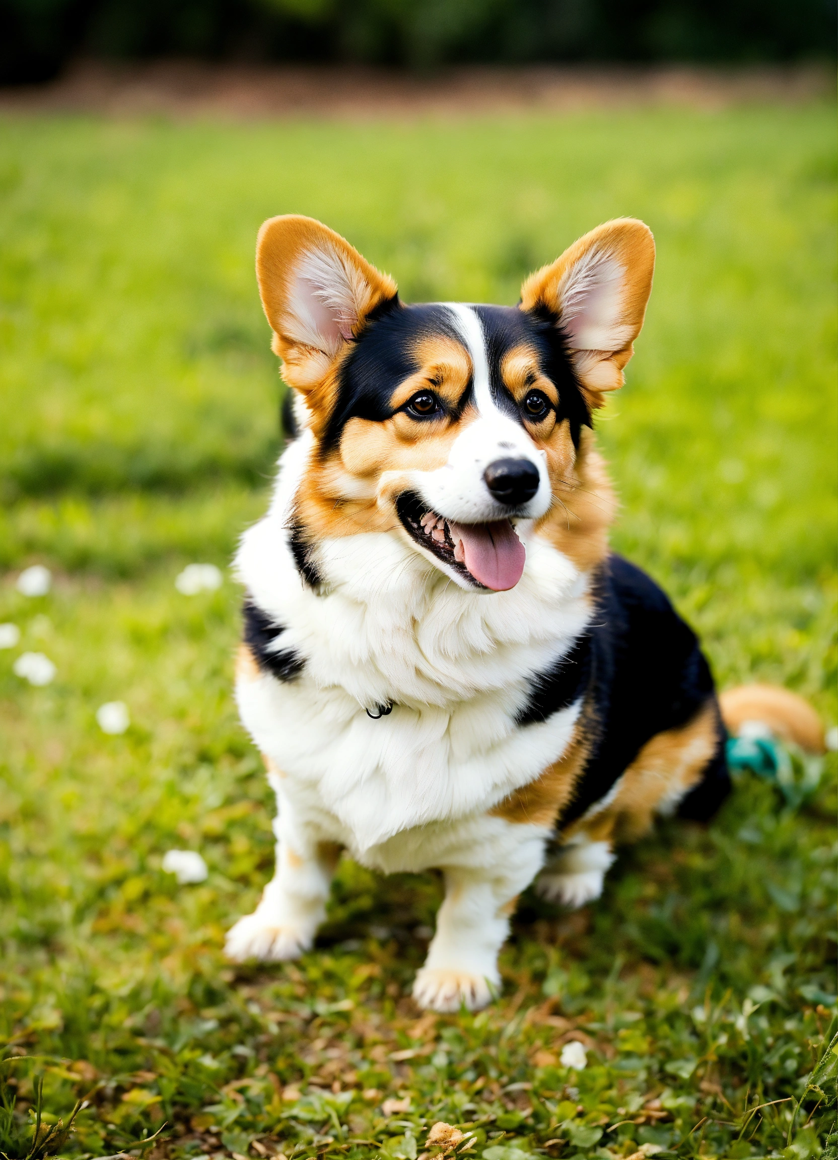Lexica - A carton tri colored corgi