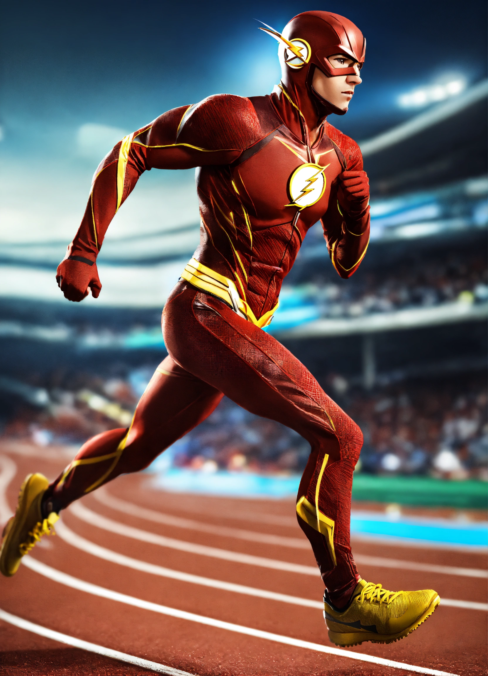 Lexica - The flash running, wearing sport shirt, wearing short pants ...