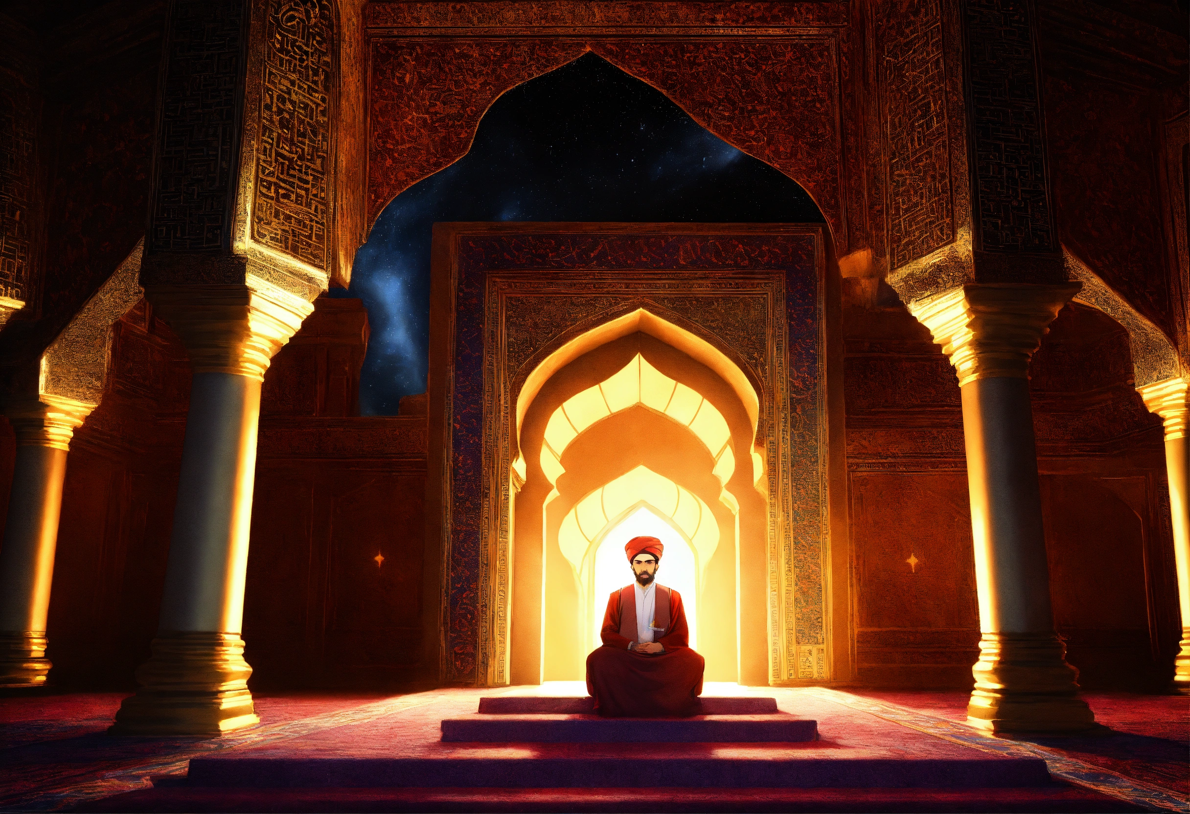 Lexica - Create a video scene showcasing Imam Jafar Sadiq (peace be ...