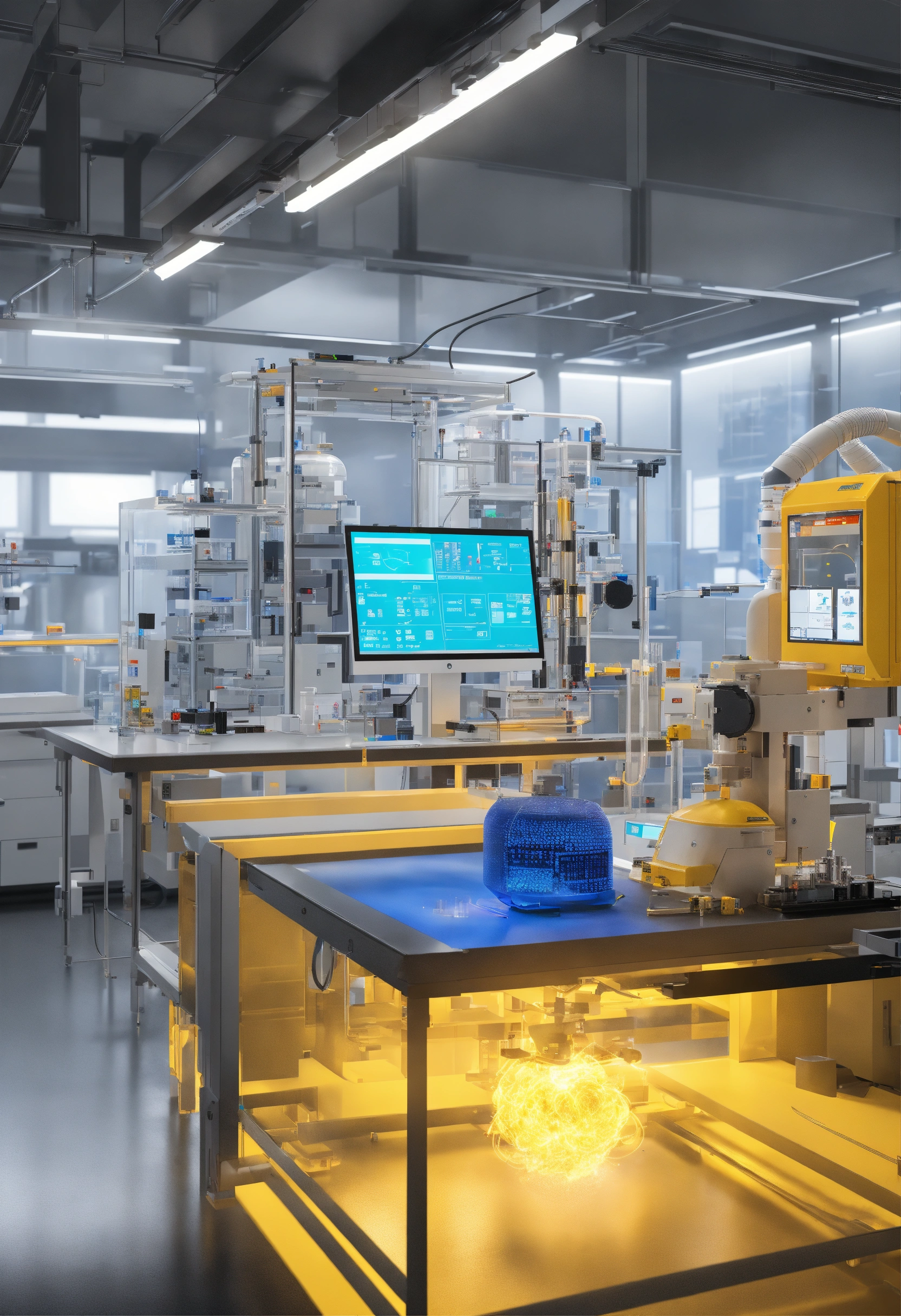 Lexica - Photorealistic visualization of an advanced laboratory setting ...