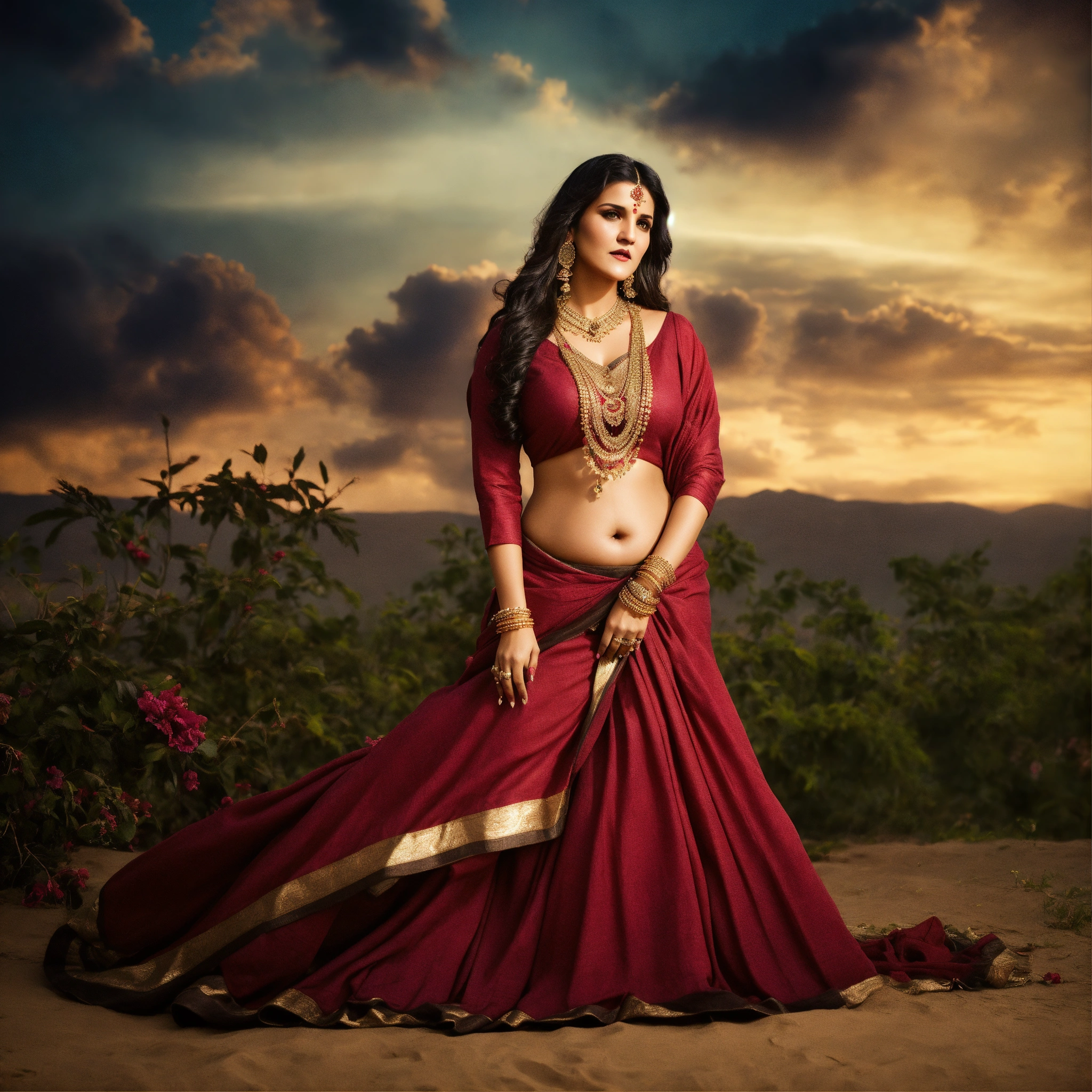 Lexica - Realistic gothic digital photography women portrait romancing ...