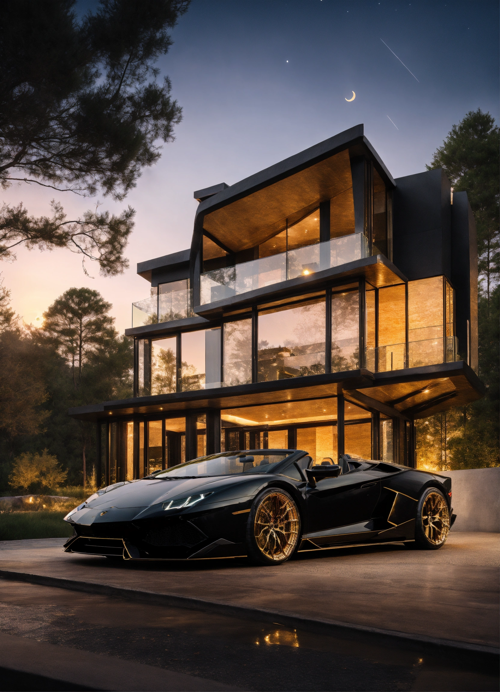 Lexica - 2023 Lamborghini hurricane convertible black and Gold trim ...