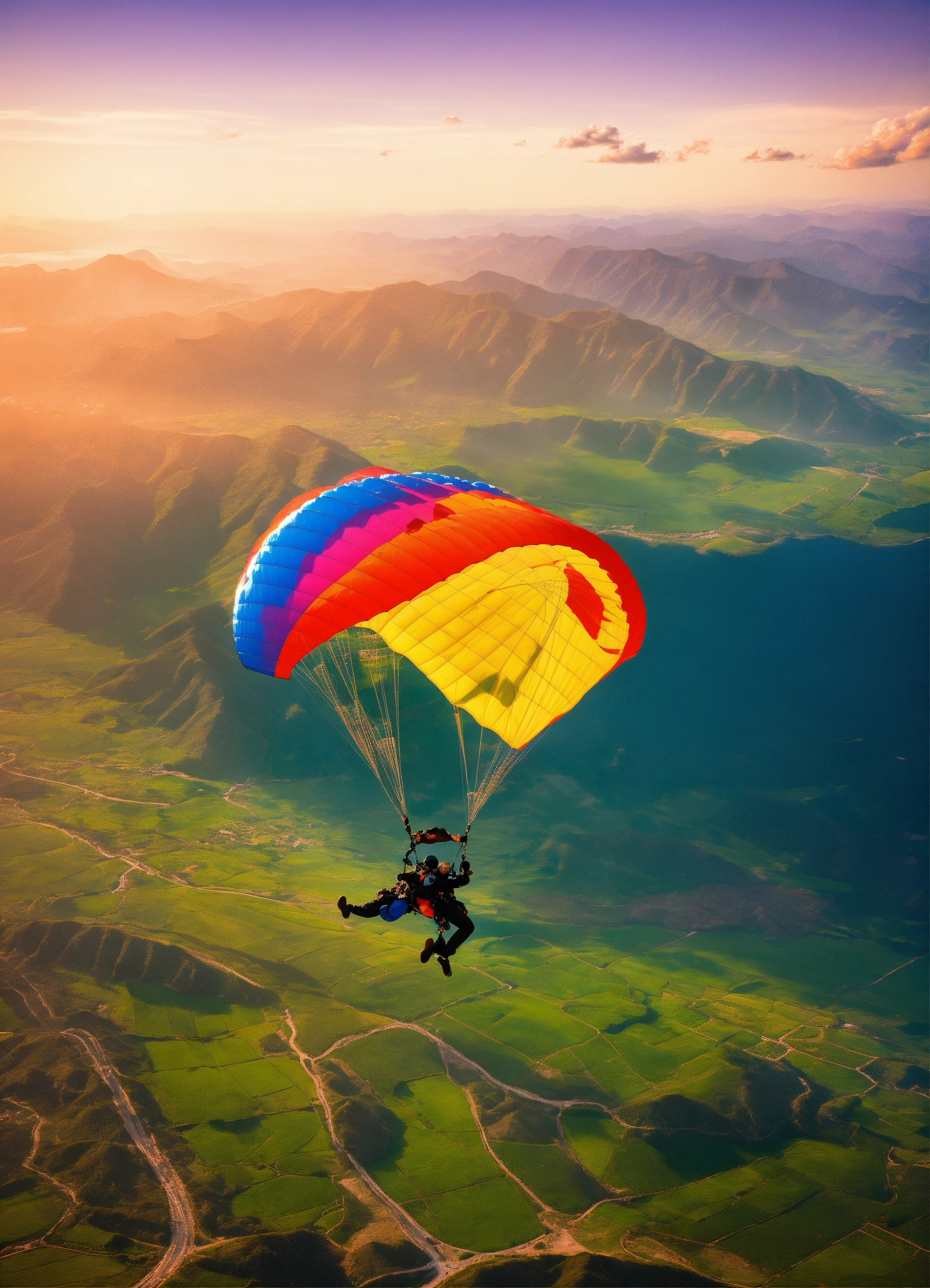 Image showcasing Lexica - Showcase a stunning aerial view of the earth below ...