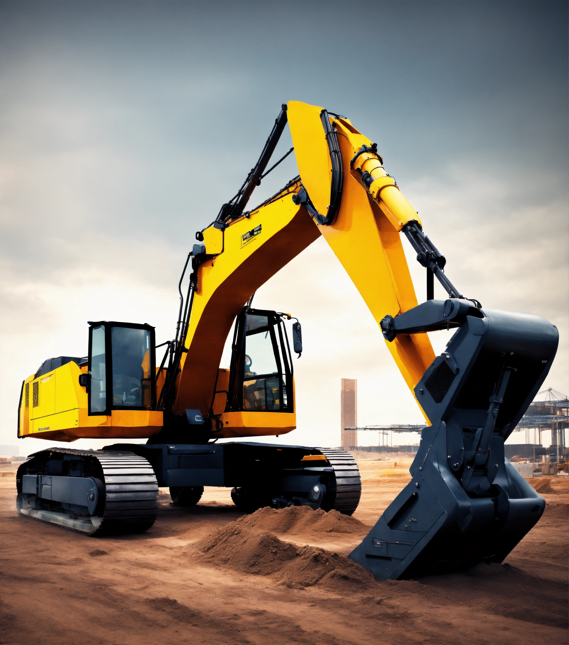 Lexica - Futuristic style construction equipment {prompt} . sleek ...