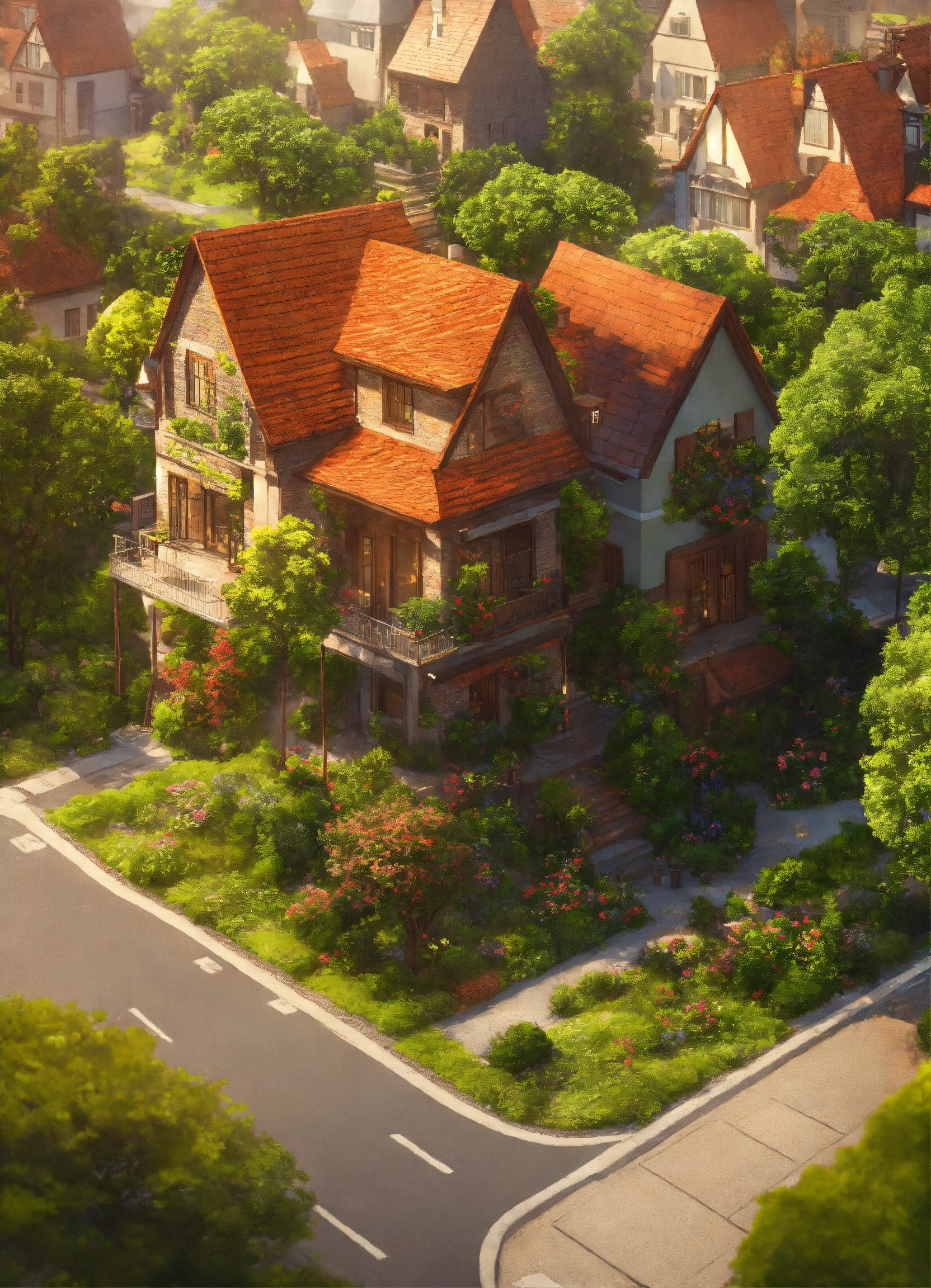 Lexica - Create a city with house trees roads