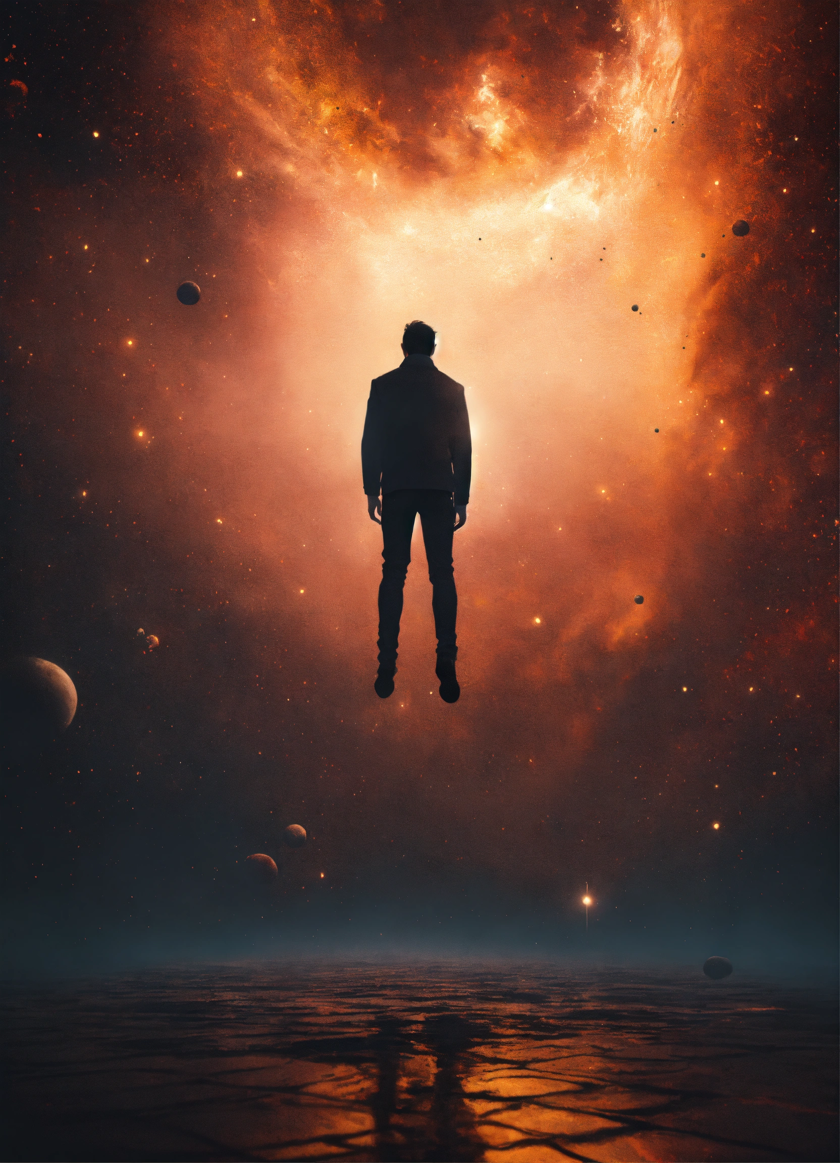 Lexica - Man floating in the void