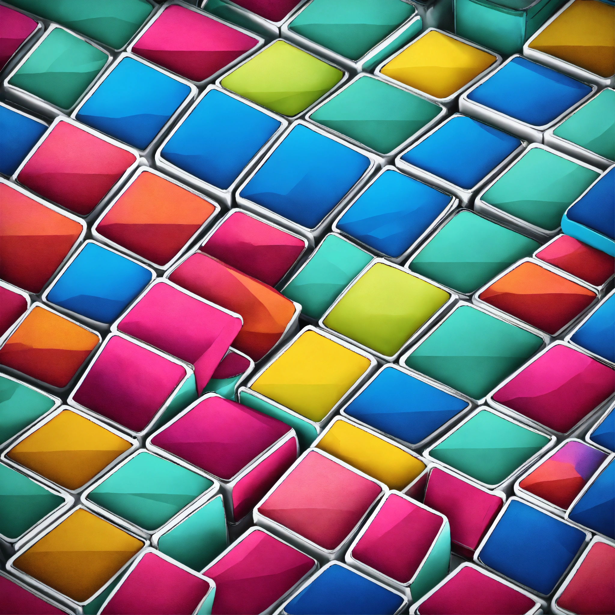 Lexica - Cube lines casual icon many color
