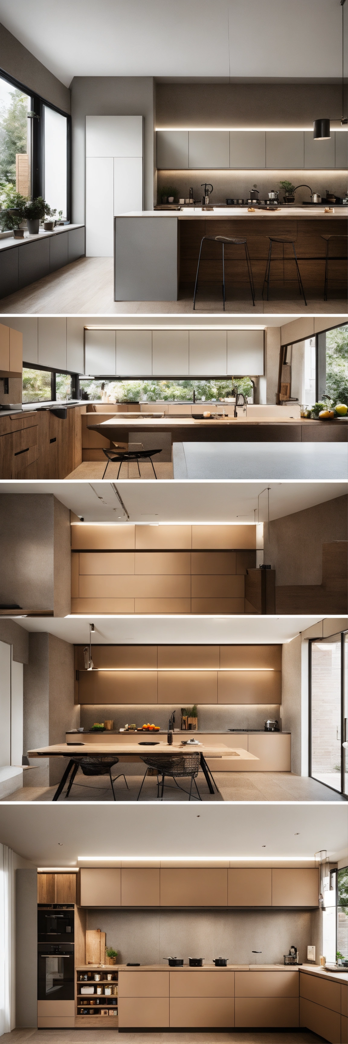 Lexica - A modern minimalist kitchen on a 2.40x2.20 meters space