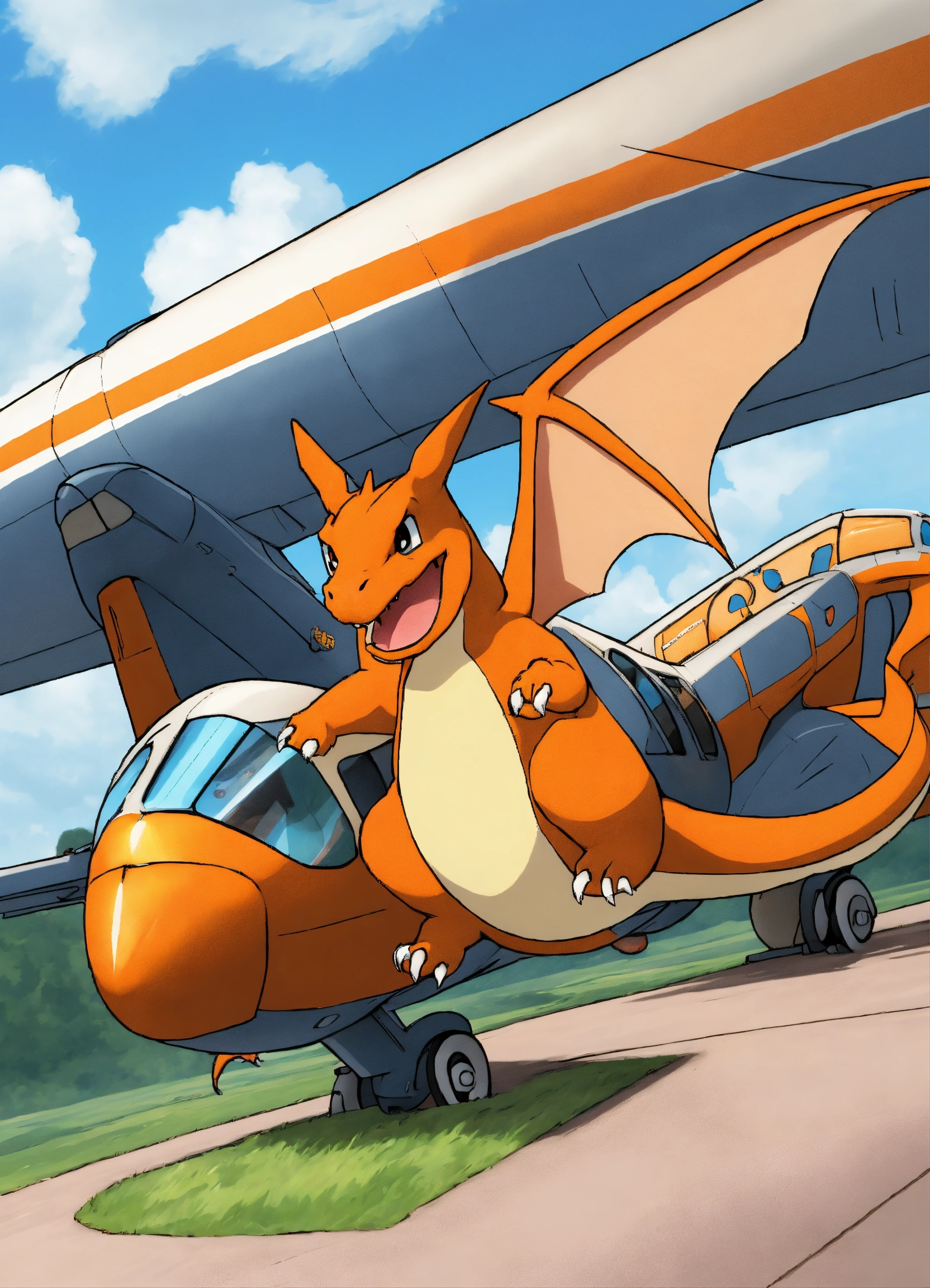 Lexica - Charizard if it was a private jet