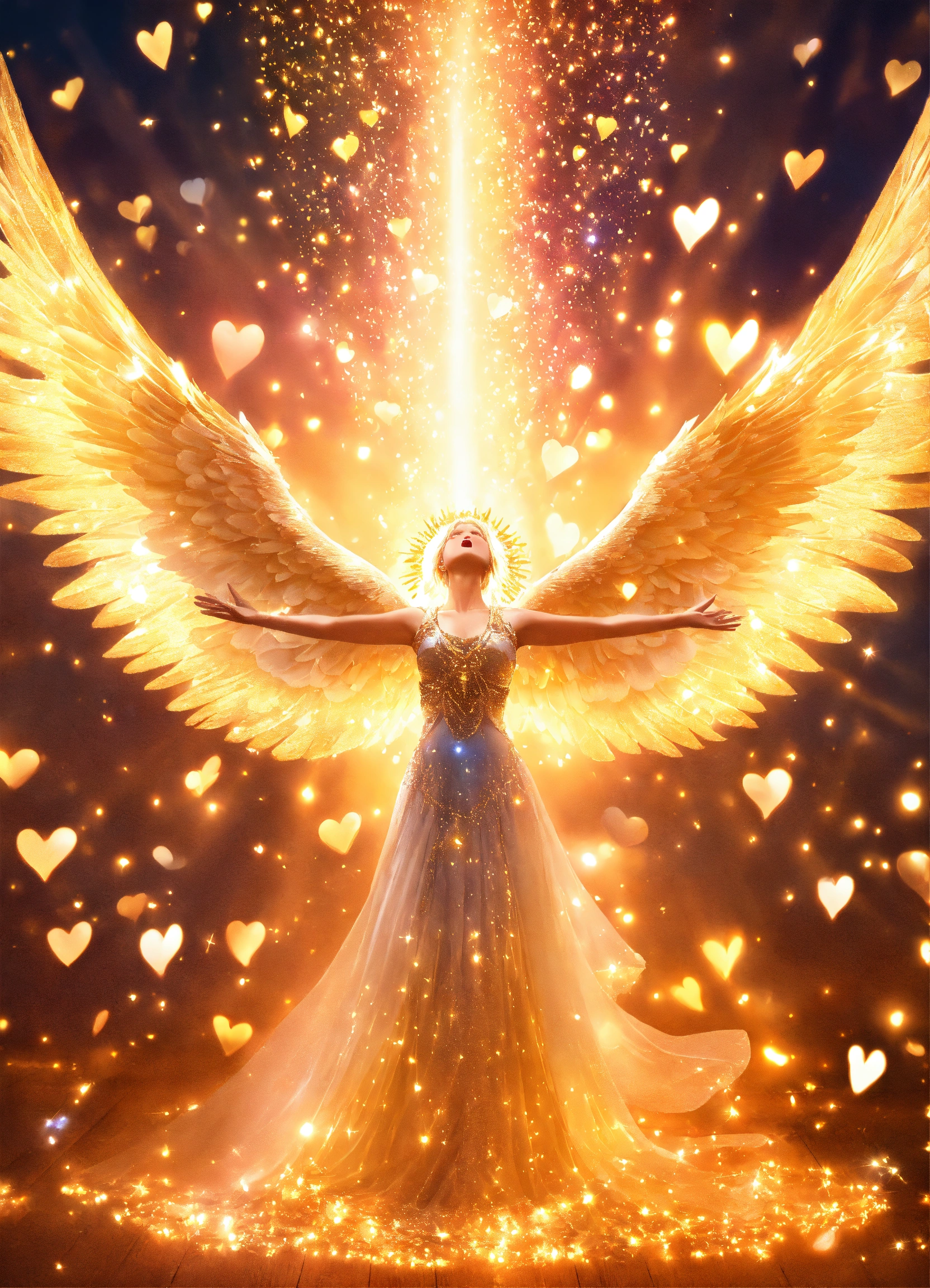 Lexica - Photograph of billions of winged angels dancing and singing ...