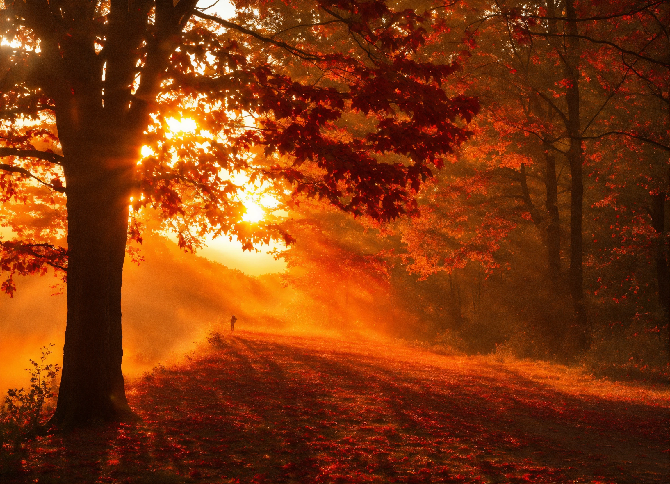 Lexica - Beautiful fall sunrise