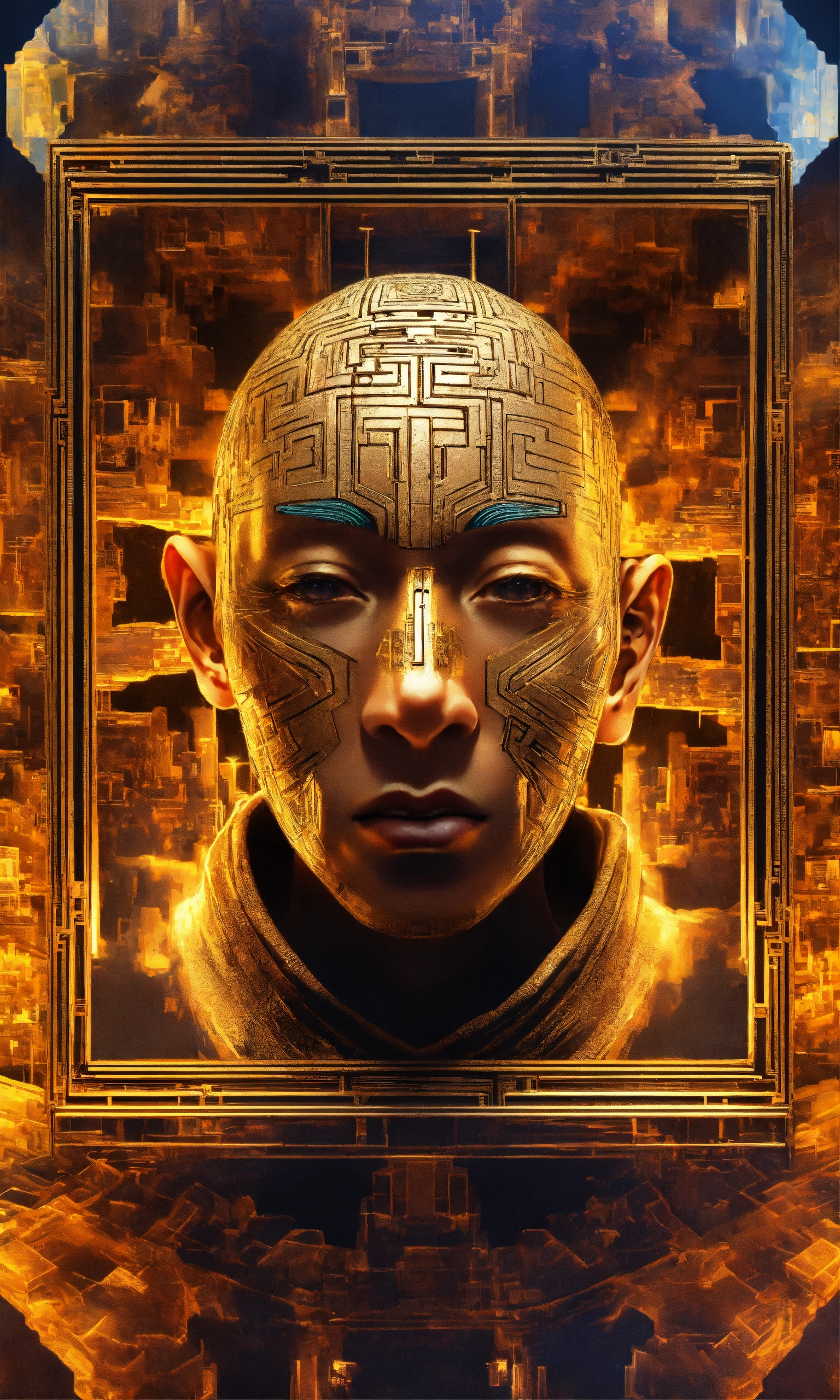 Lexica - Face Taoist christian monk tesseract hypercube fractal monk ...