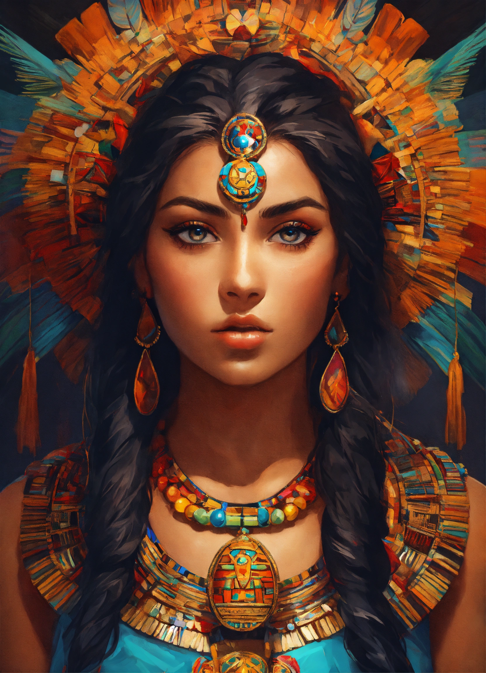 Lexica - Aztec princess, portrait, high detail, ultra-high resolution ...